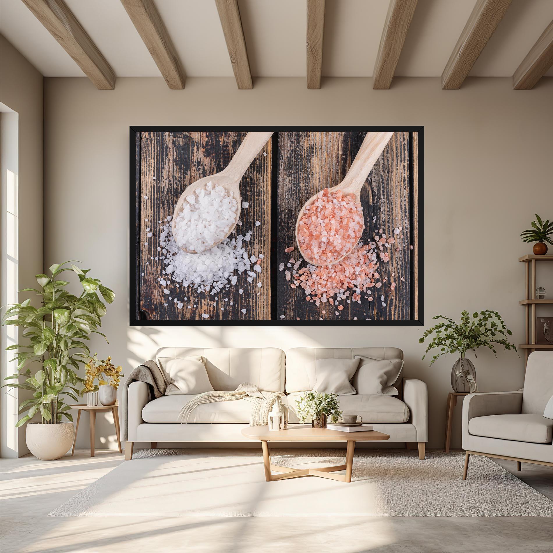 Картина на платно Wooden Spoons Sea Salt mockup 6