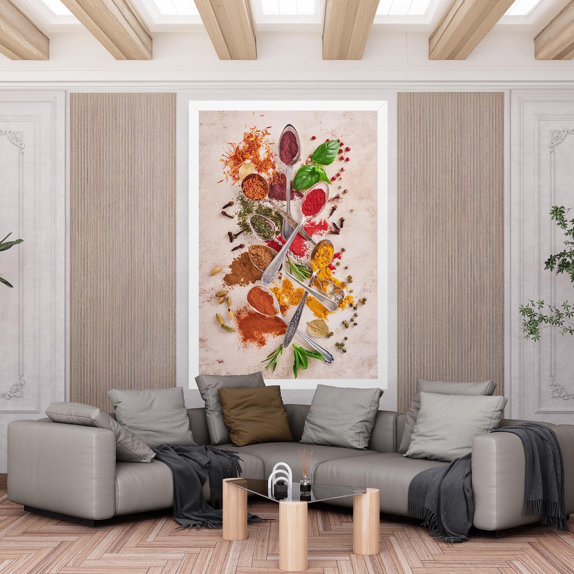 Картина на платно Colorful Spices Cooking mockup 6