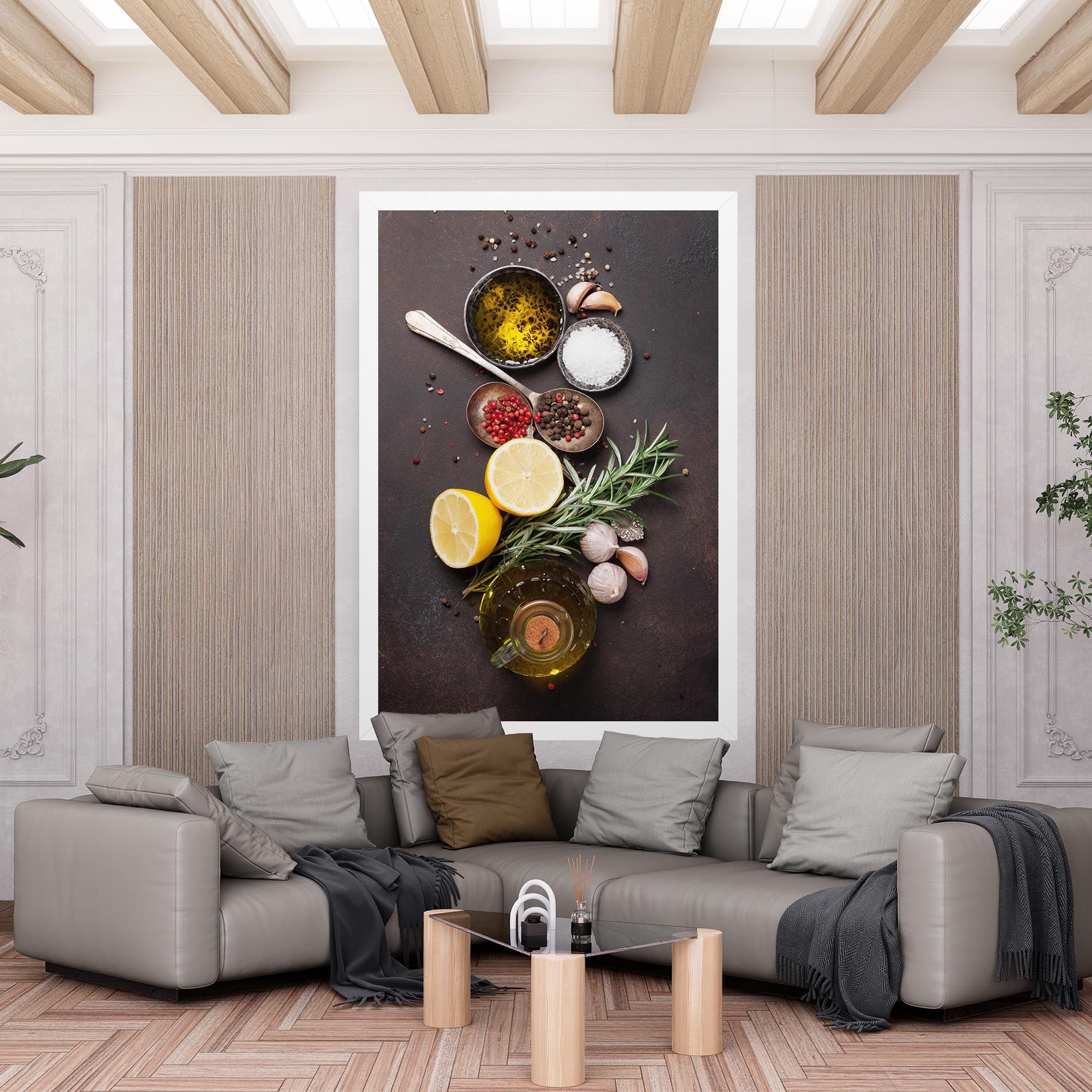 Spices On Stone Table mockup 6