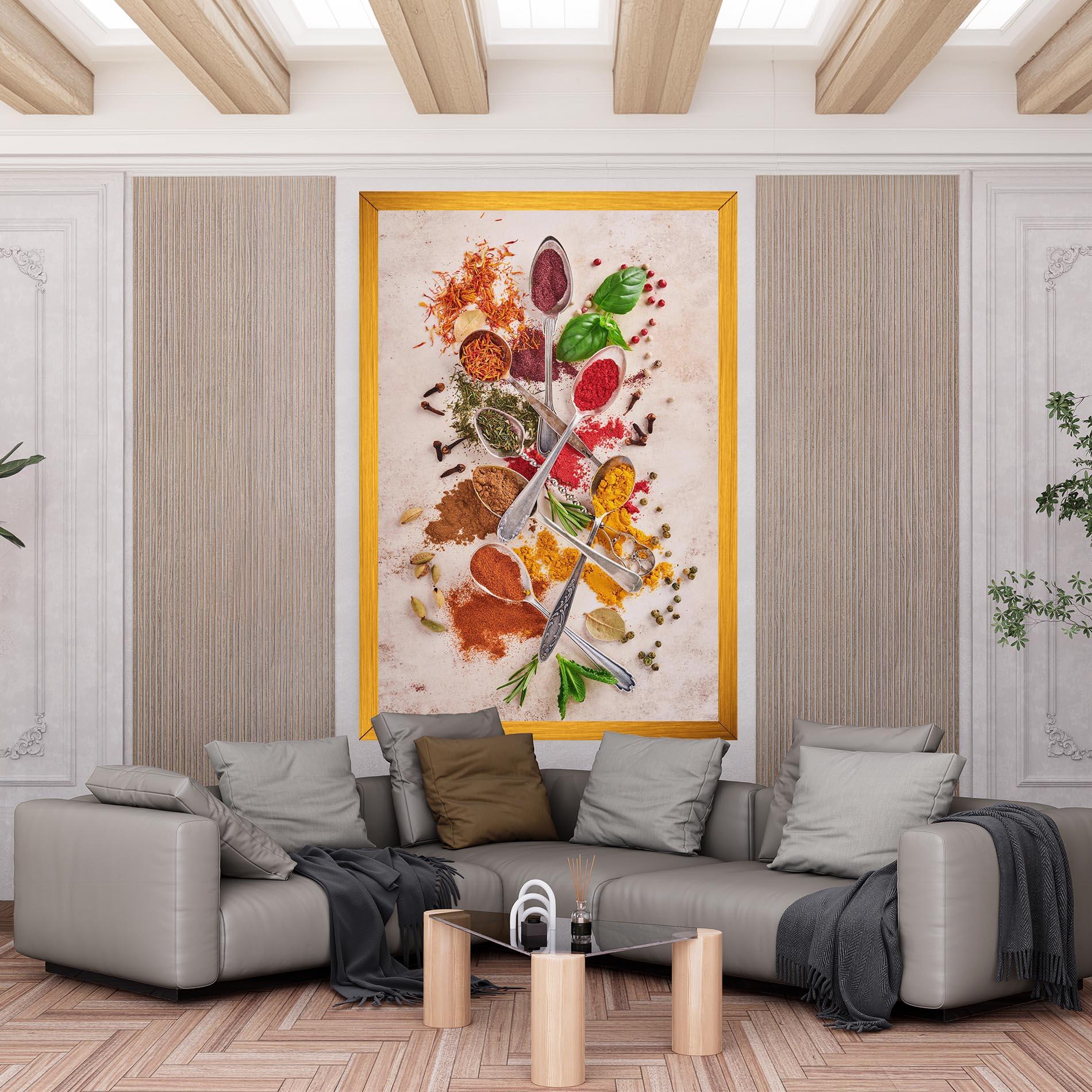 Картина на платно Colorful Spices Cooking mockup 6