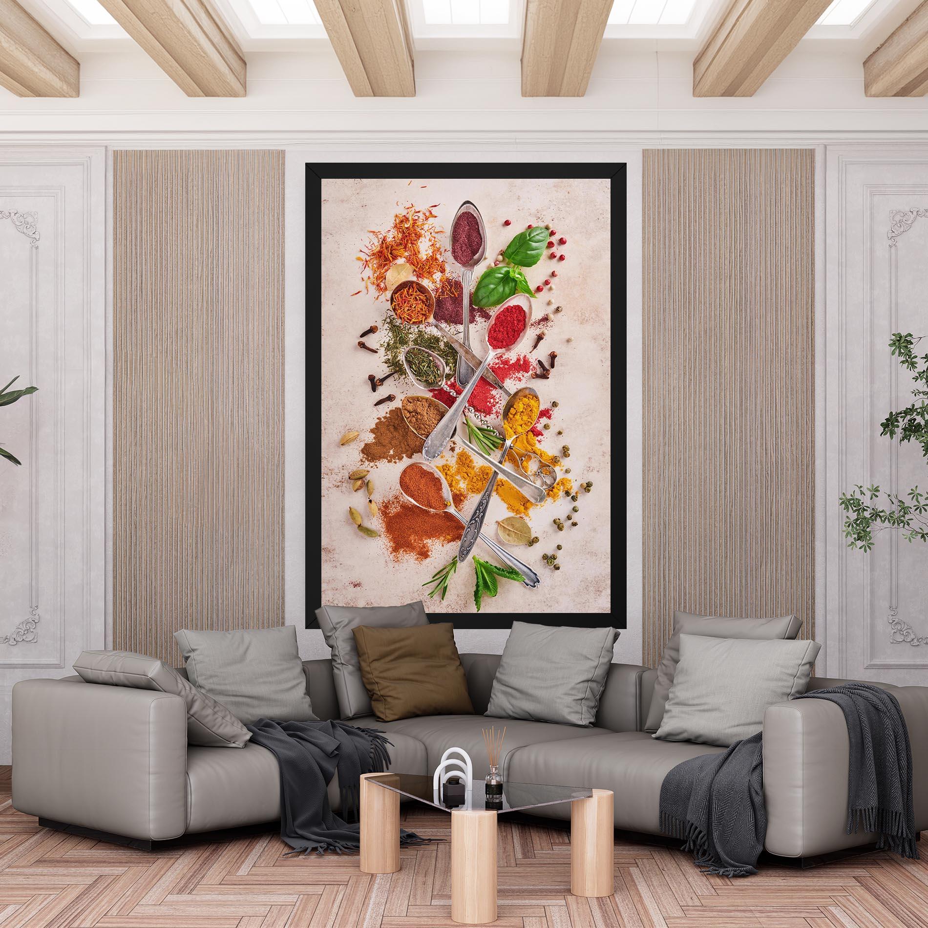 Картина на платно Colorful Spices Cooking mockup 6