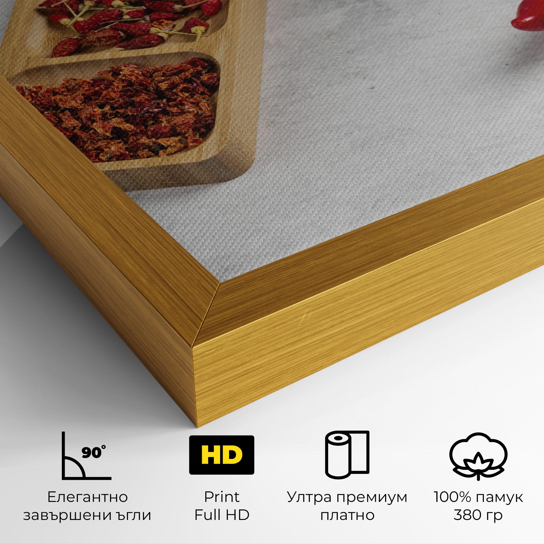 Картина на платно Hot Chili Spices mockup 4