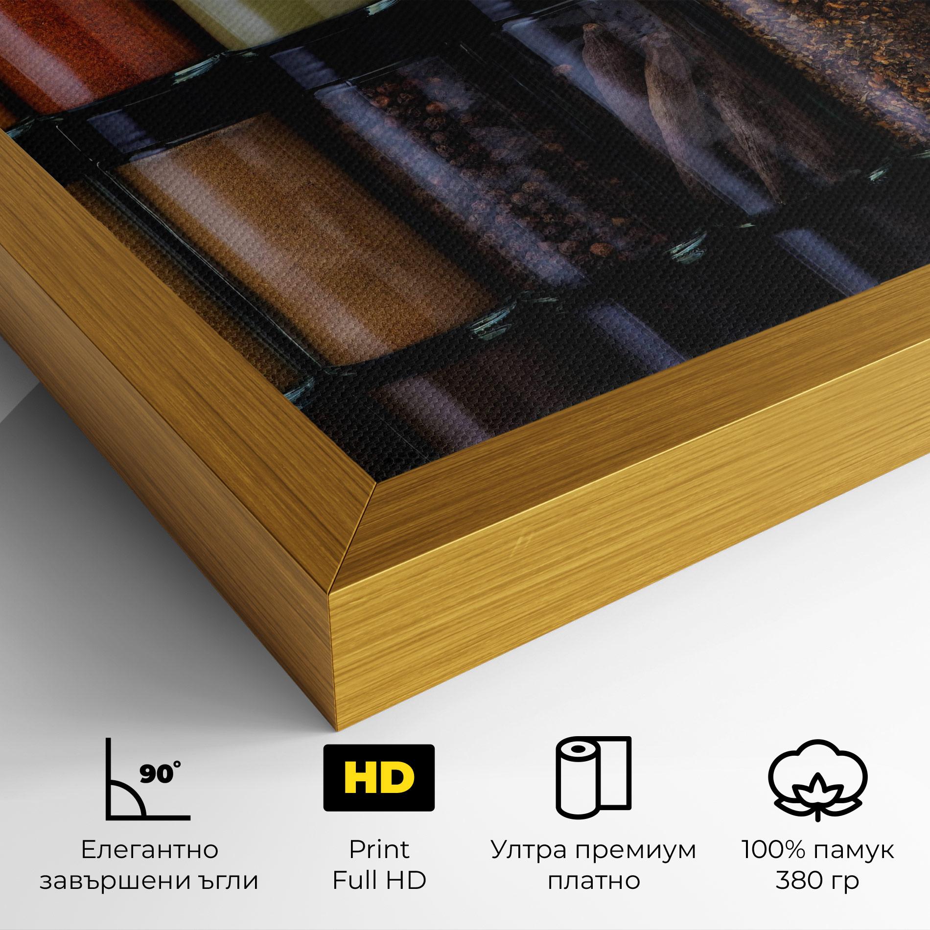 Картина на платно Seasonings Jars mockup 4