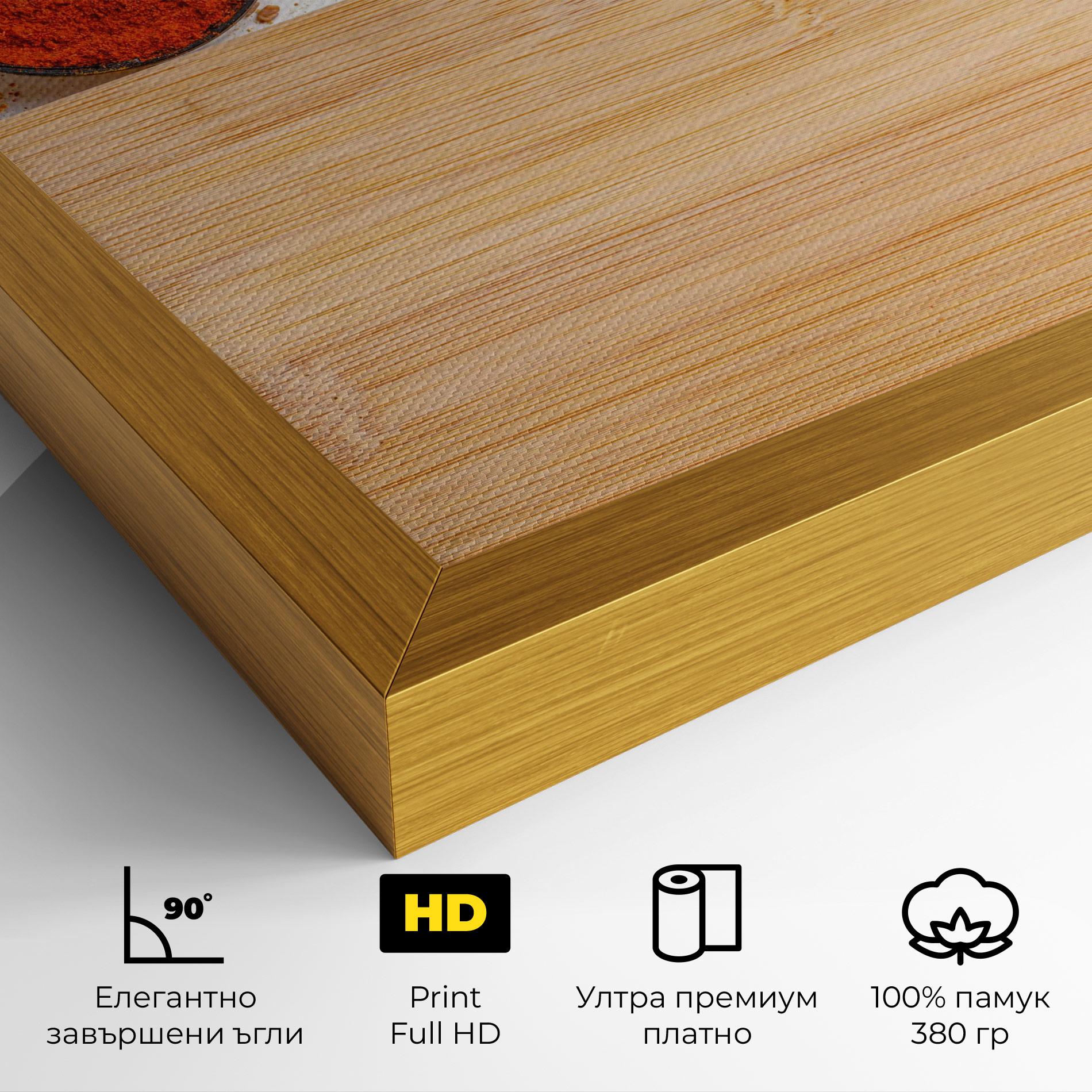 Картина на платно Spices Spoons mockup 4