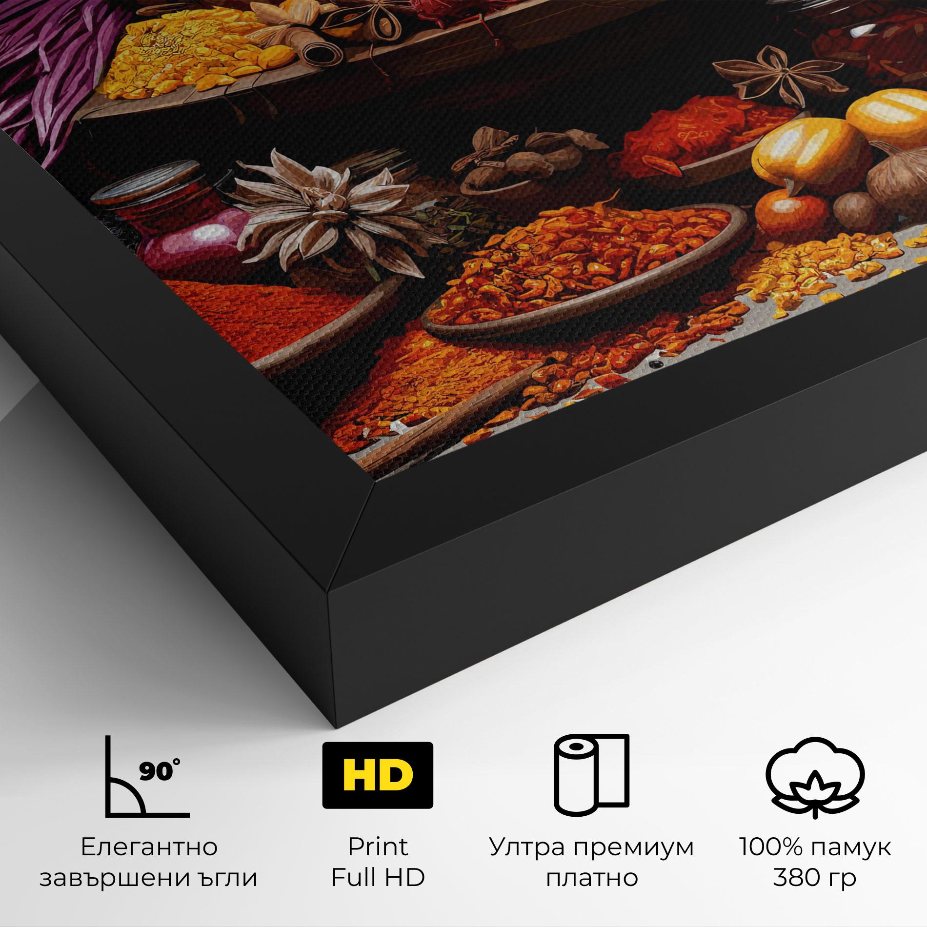 Картина на платно Autumn Seasoning mockup 4