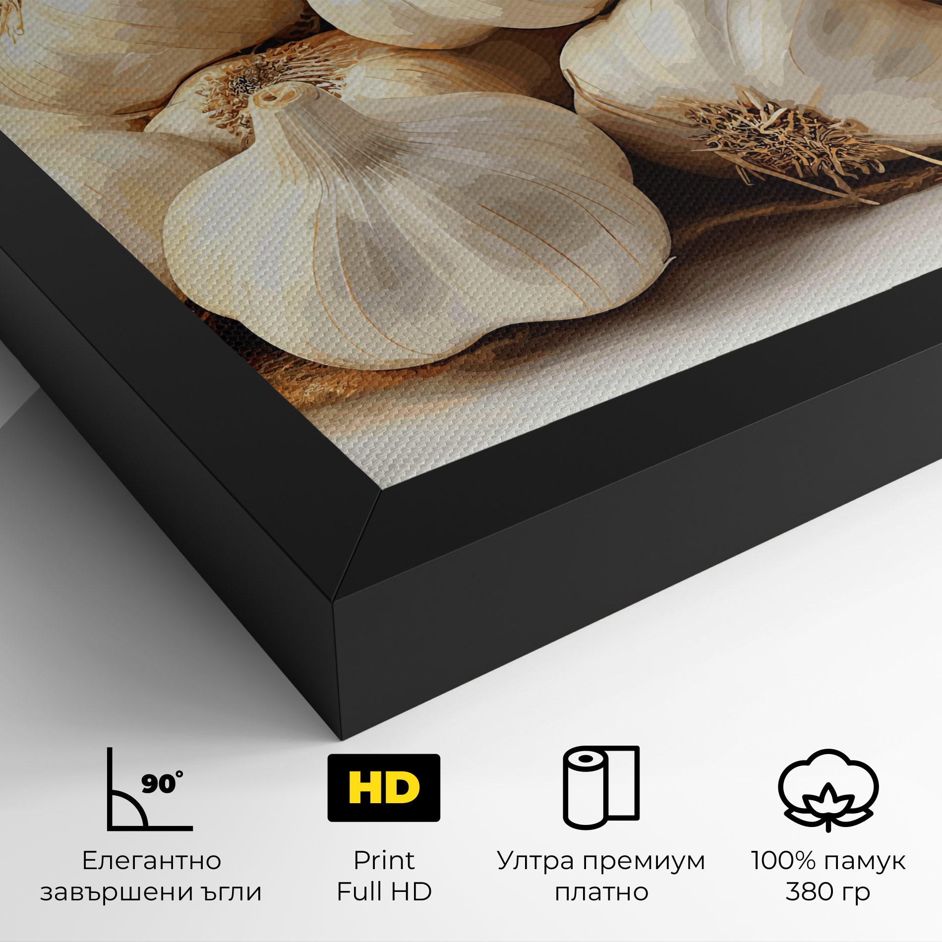 Картина на платно Garlic Art mockup 4