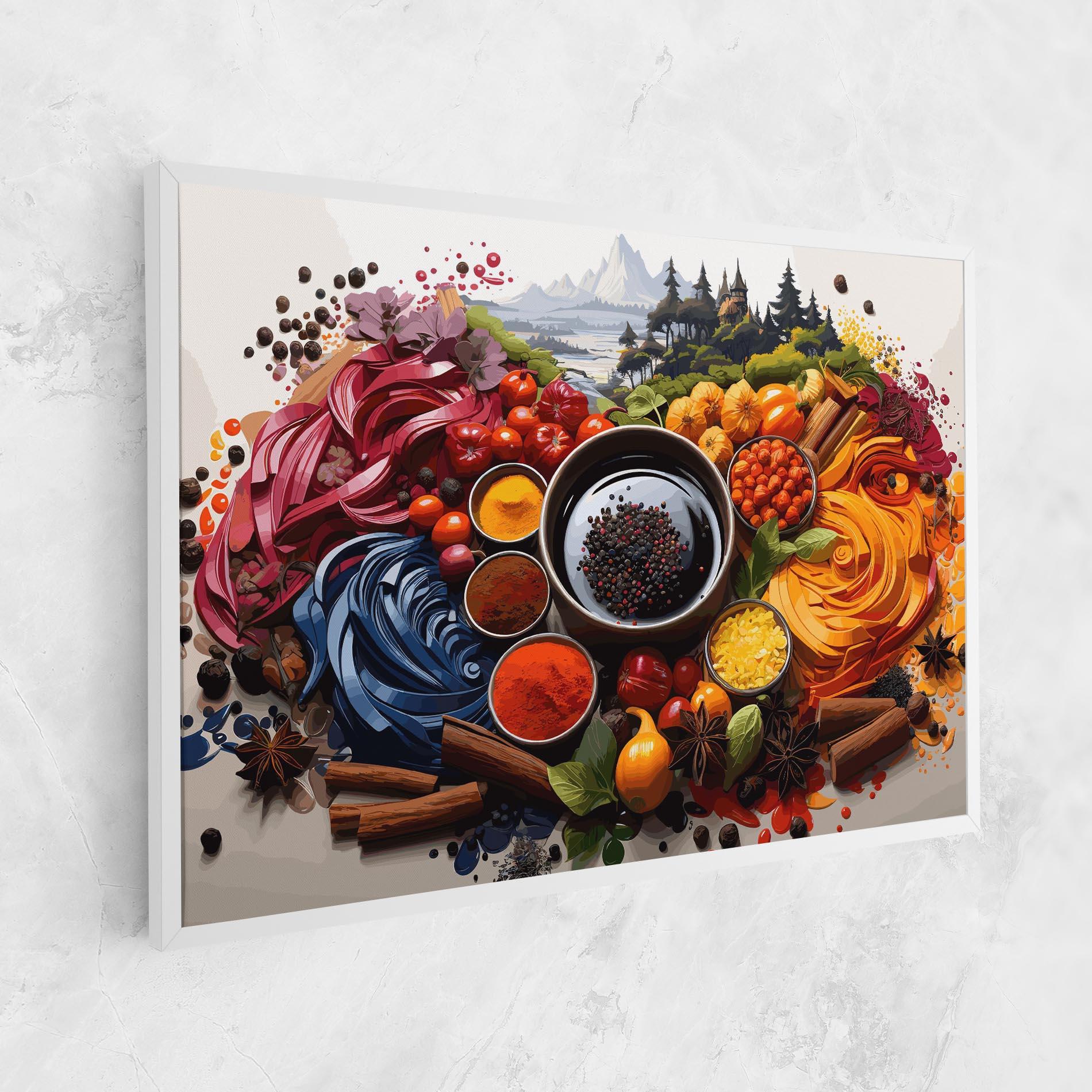 Картина на платно Spices Village mockup 1