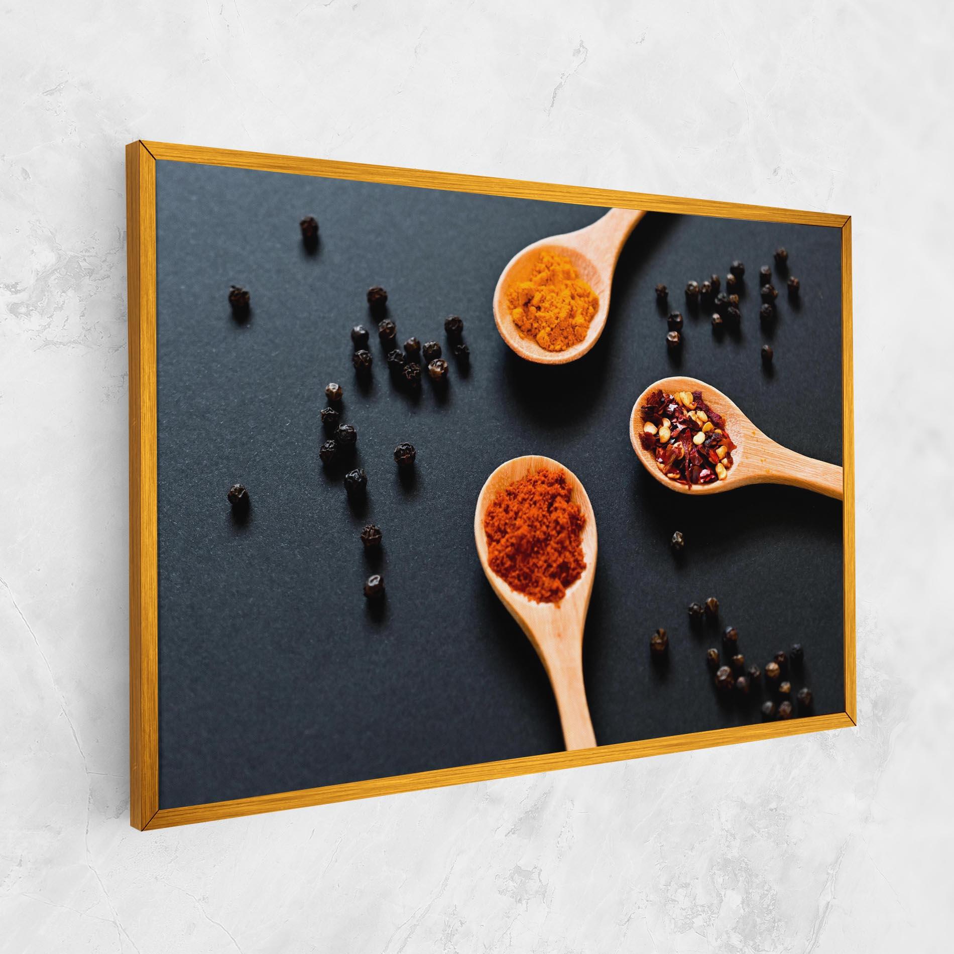 Картина на платно 3 Seasonings Spoons mockup 1