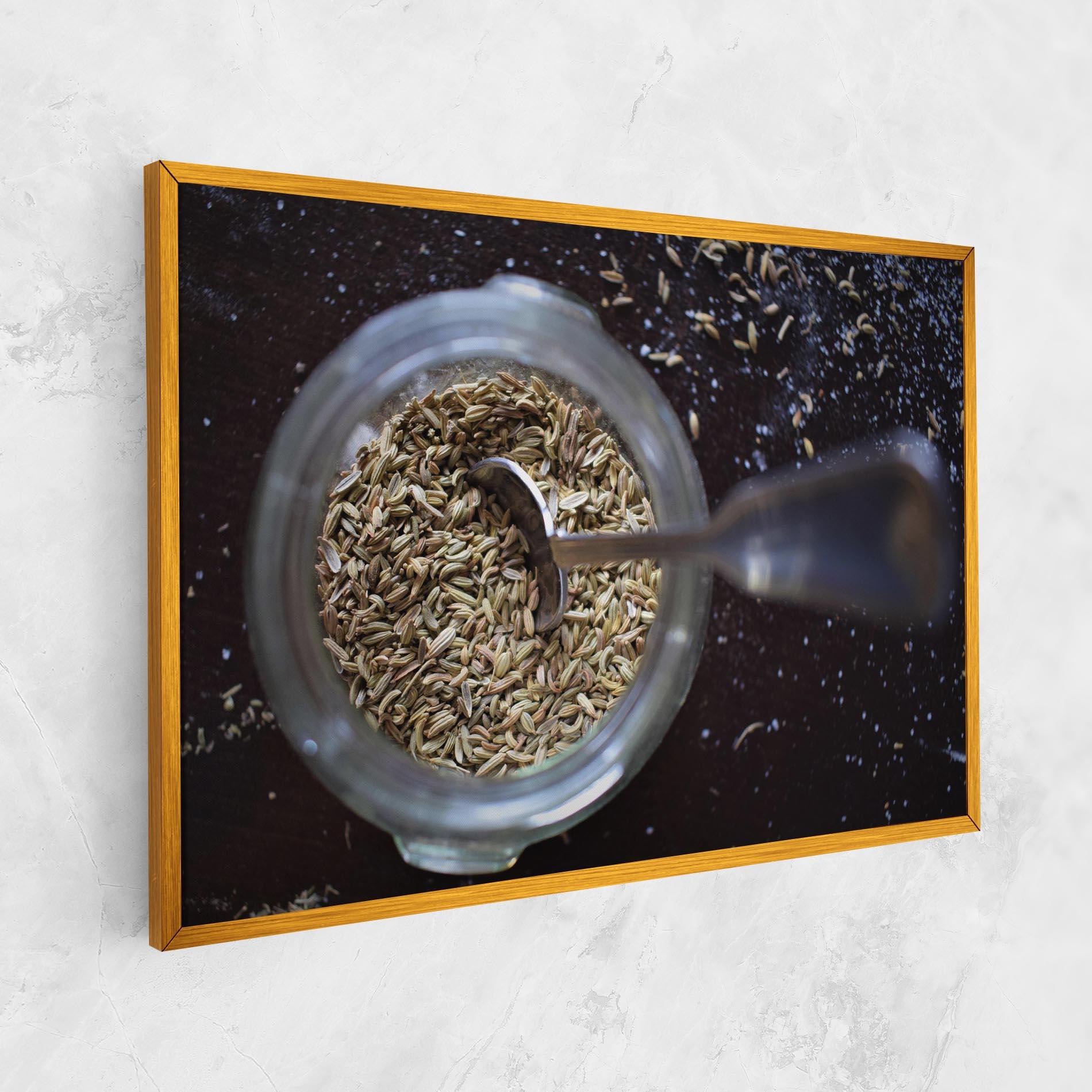 Картина на платно Jar With Spices mockup 1