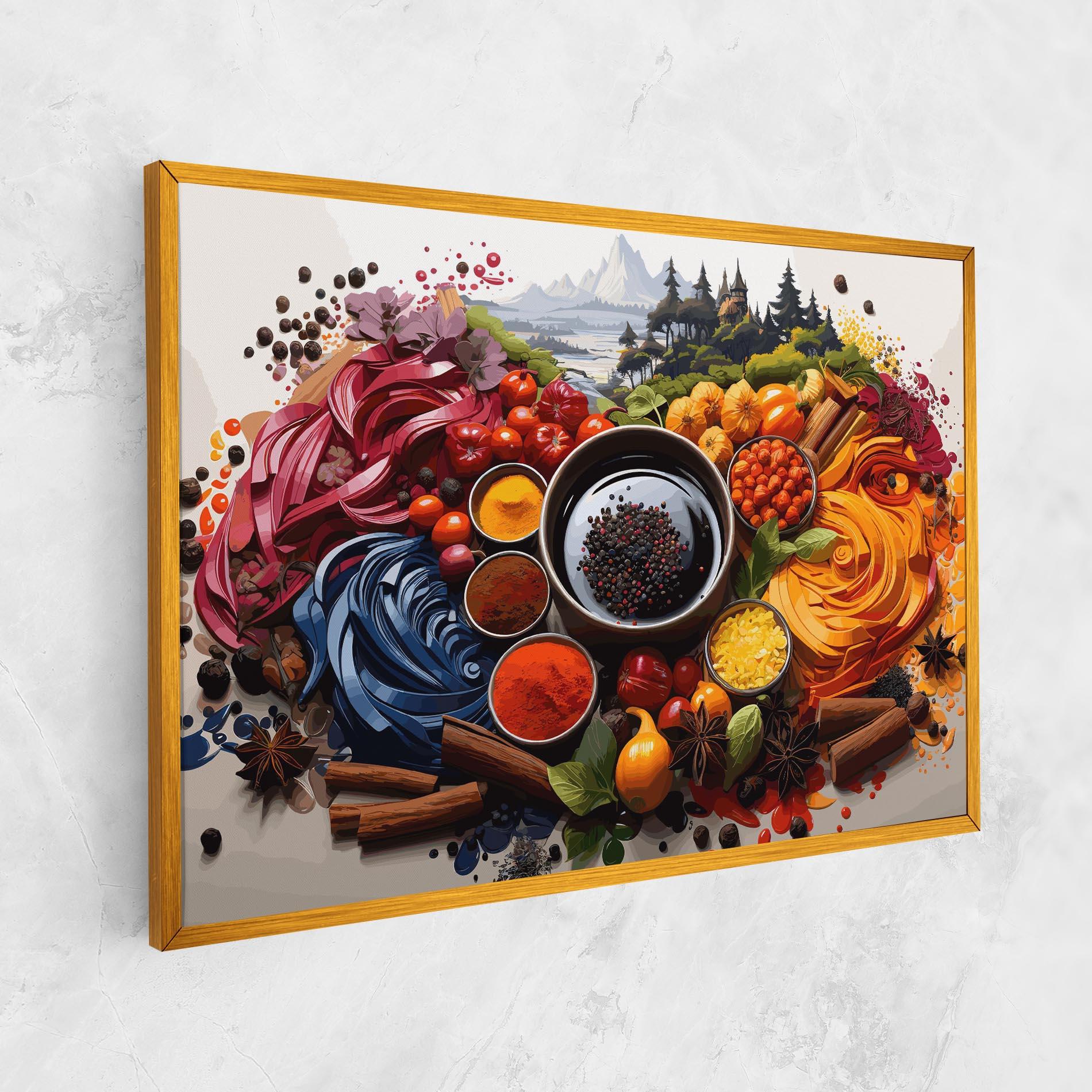 Картина на платно Spices Village mockup 1