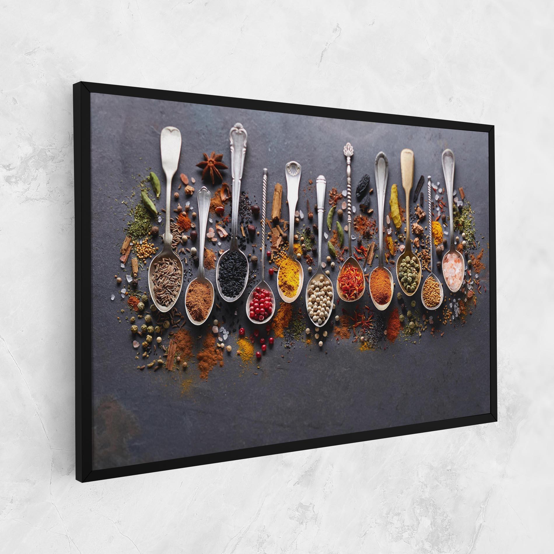 Картина на платно Spices Black Board mockup 1