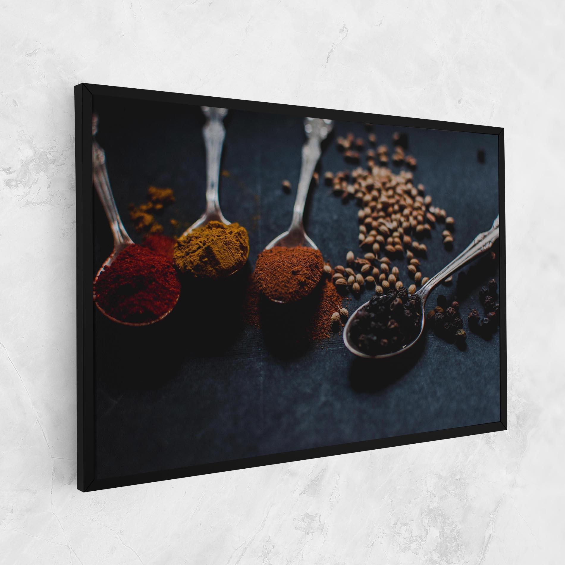 Картина на платно Spices Spoon mockup 1