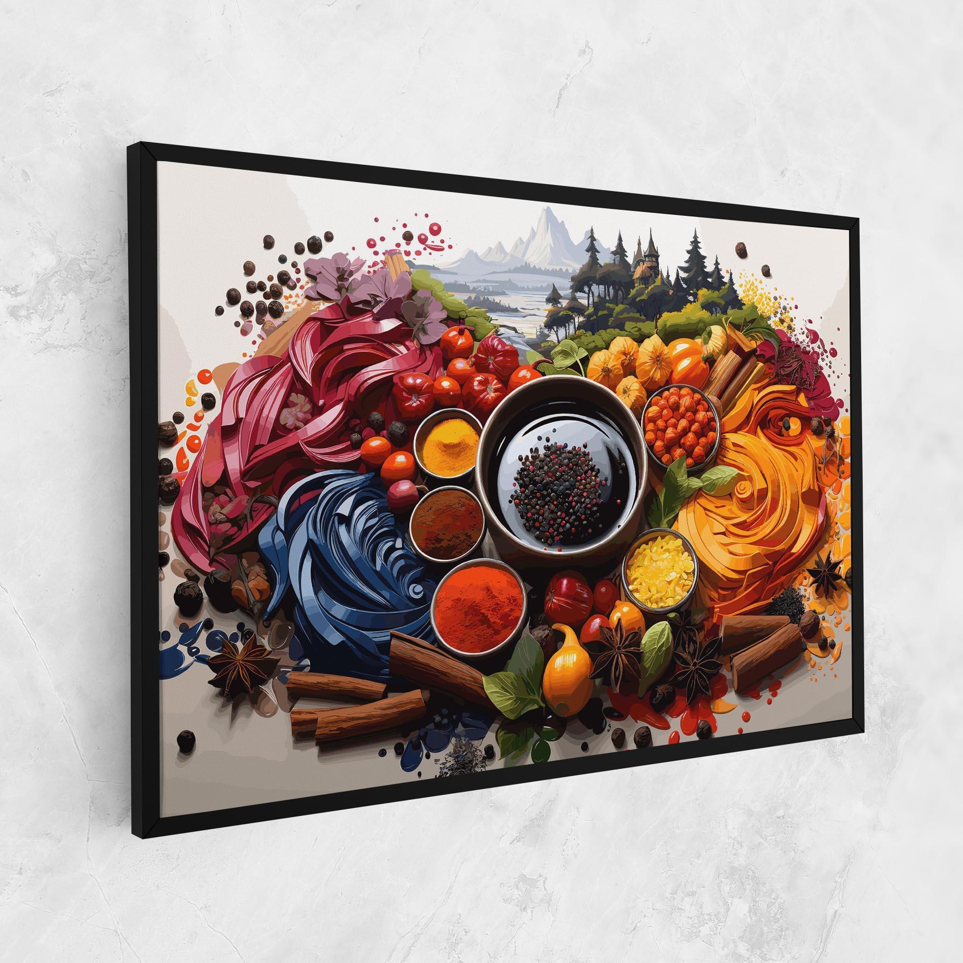 Картина на платно Spices Village mockup 1