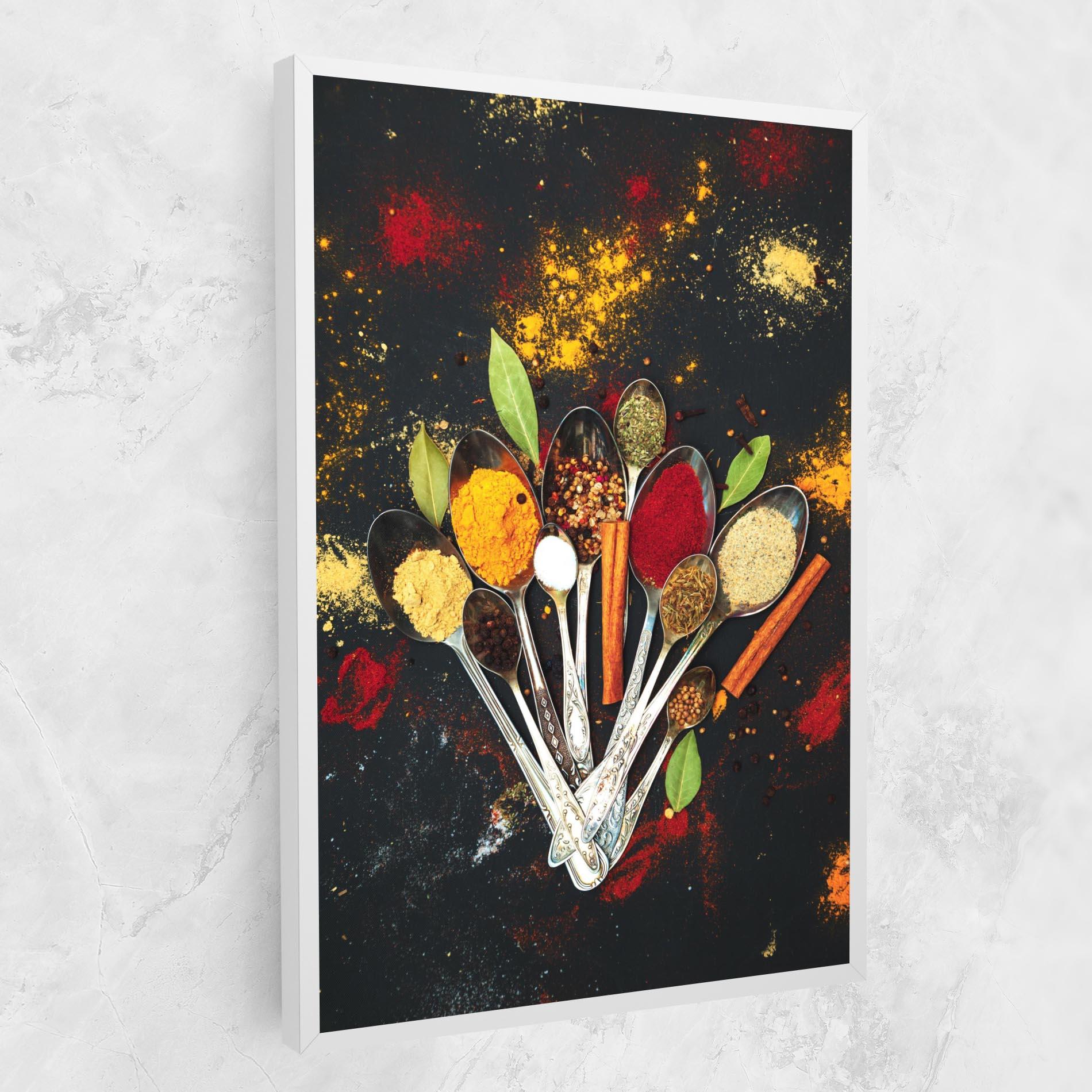 Картина на платно Cooking Spices Spoons mockup 1