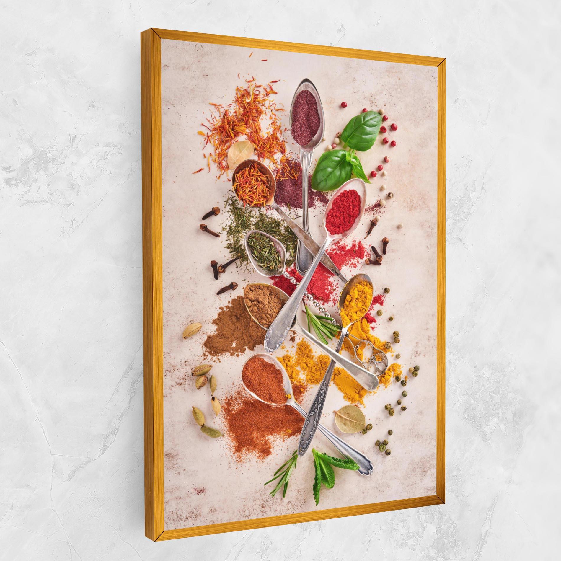 Картина на платно Colorful Spices Cooking mockup 1