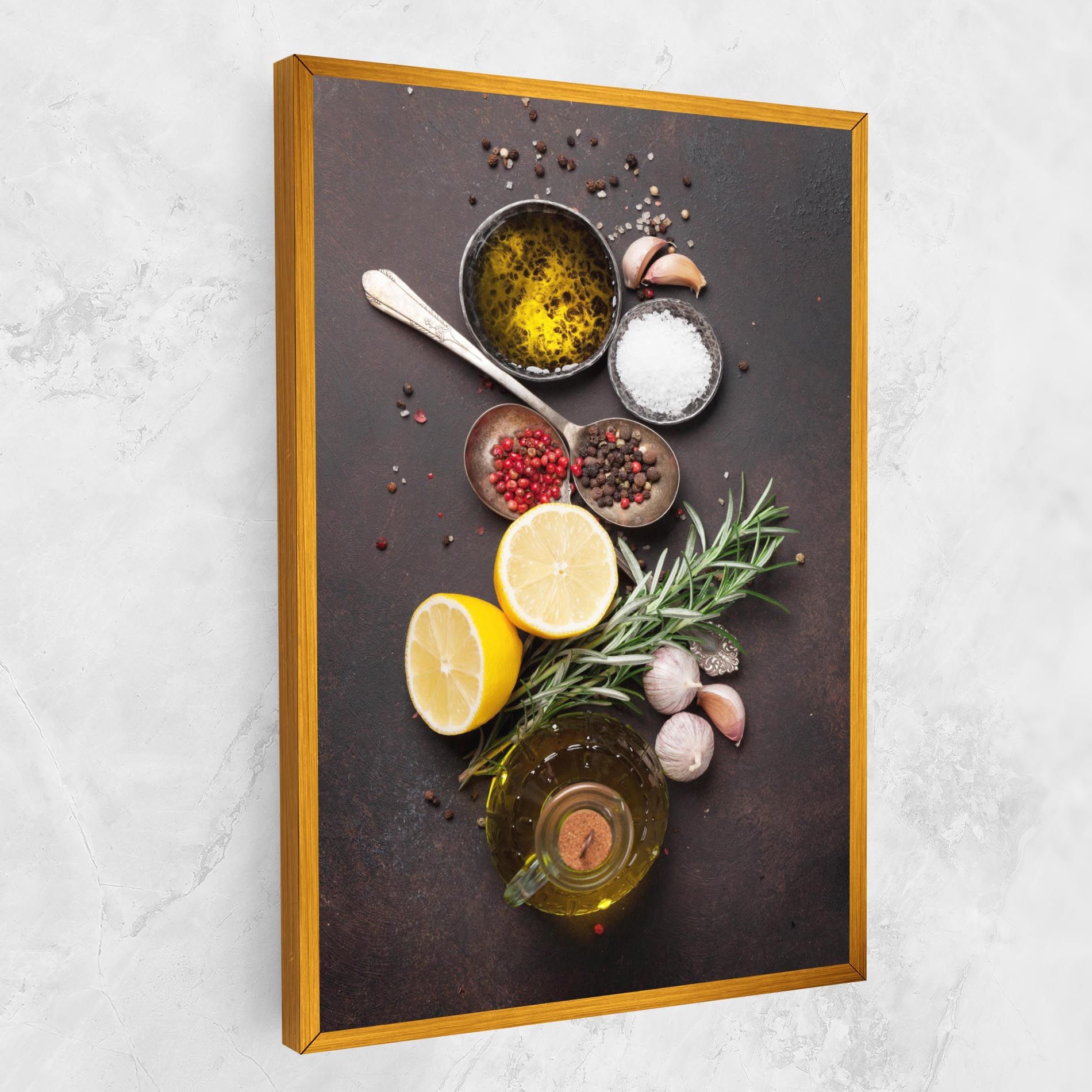 Spices On Stone Table mockup 1