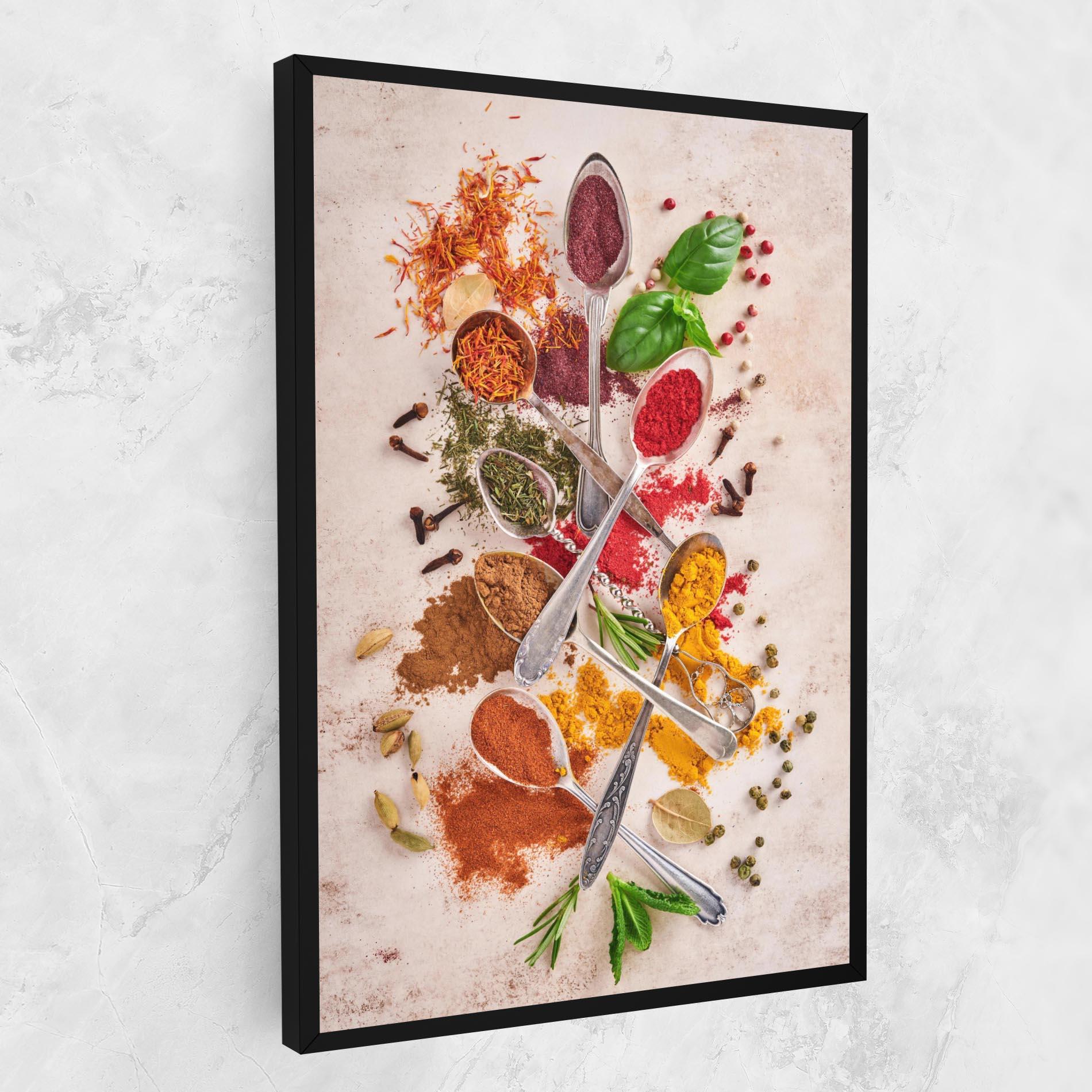 Картина на платно Colorful Spices Cooking mockup 1