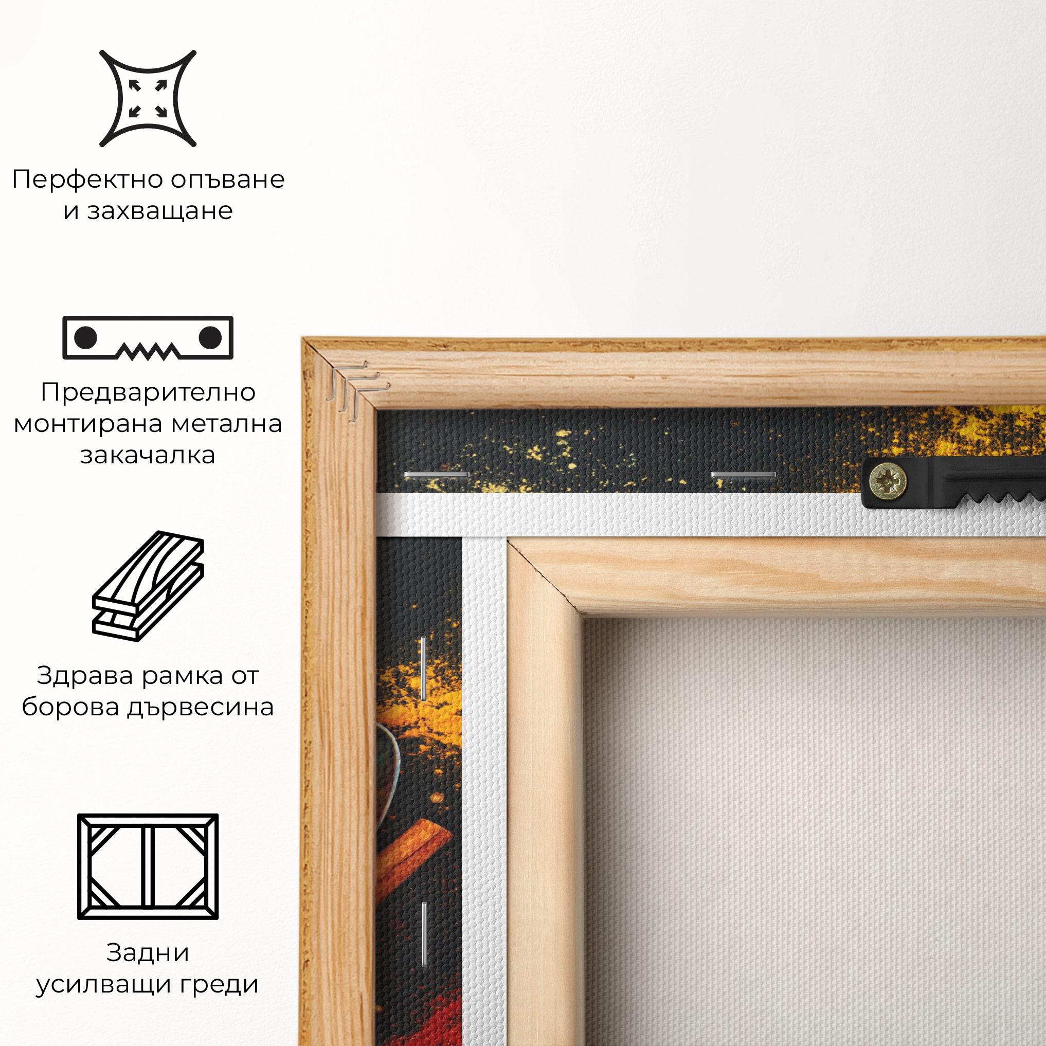Картина на платно Cooking Spices Spoons mockup 5
