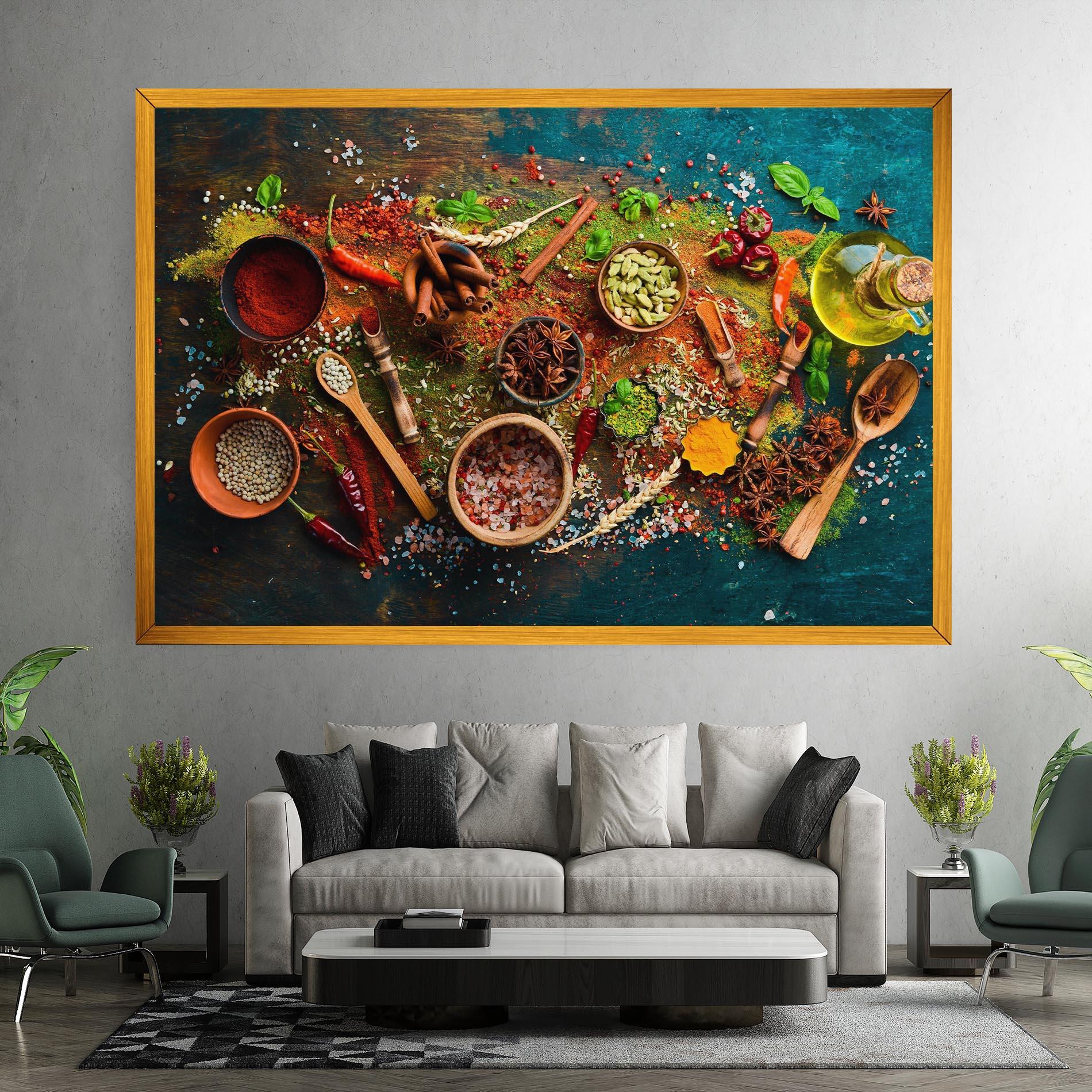 Картина на платно Seasonings Mix mockup 7