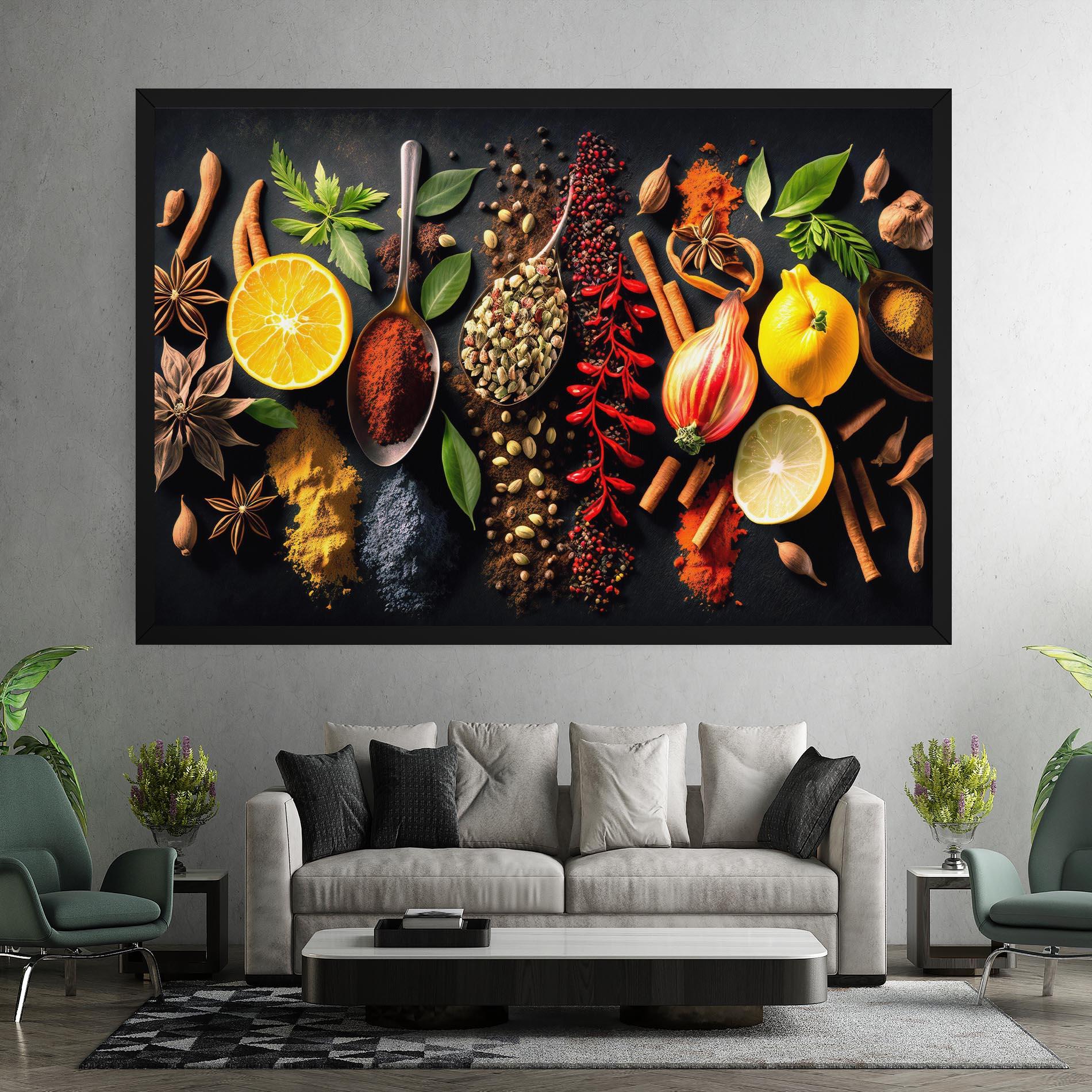 Картина на платно Closeup Pices mockup 7