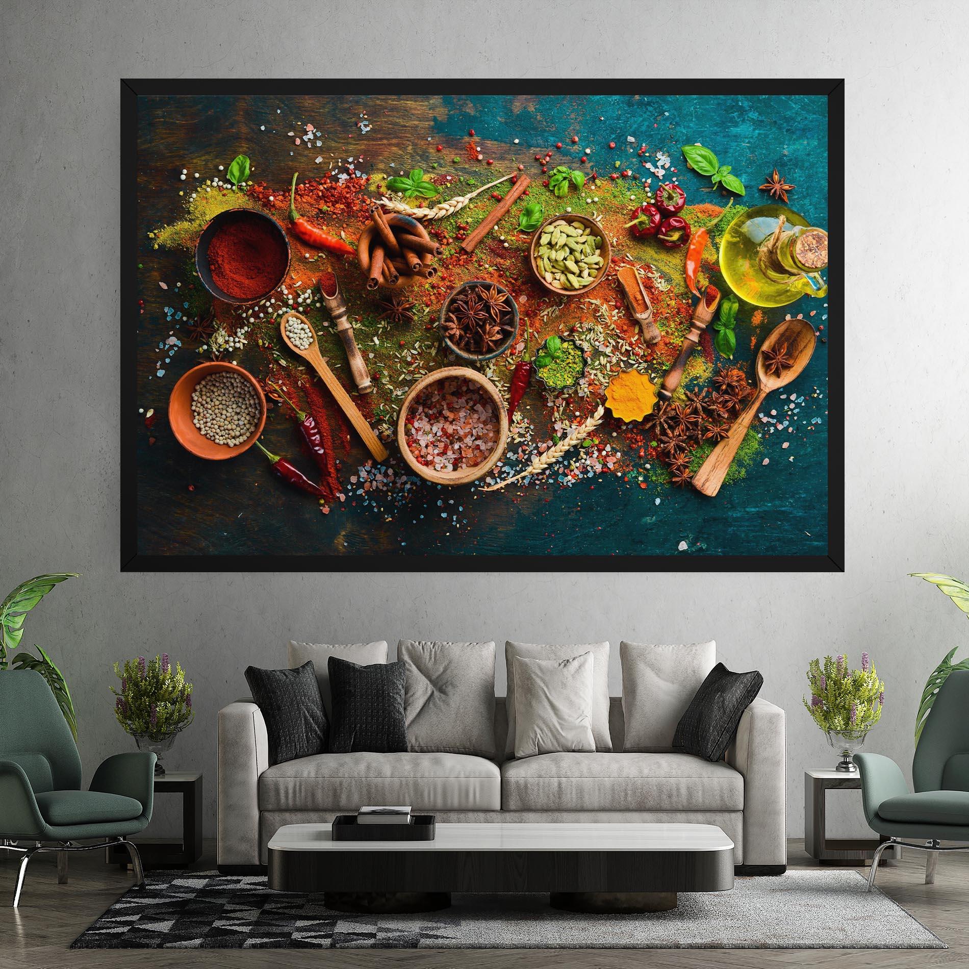 Картина на платно Seasonings Mix mockup 7