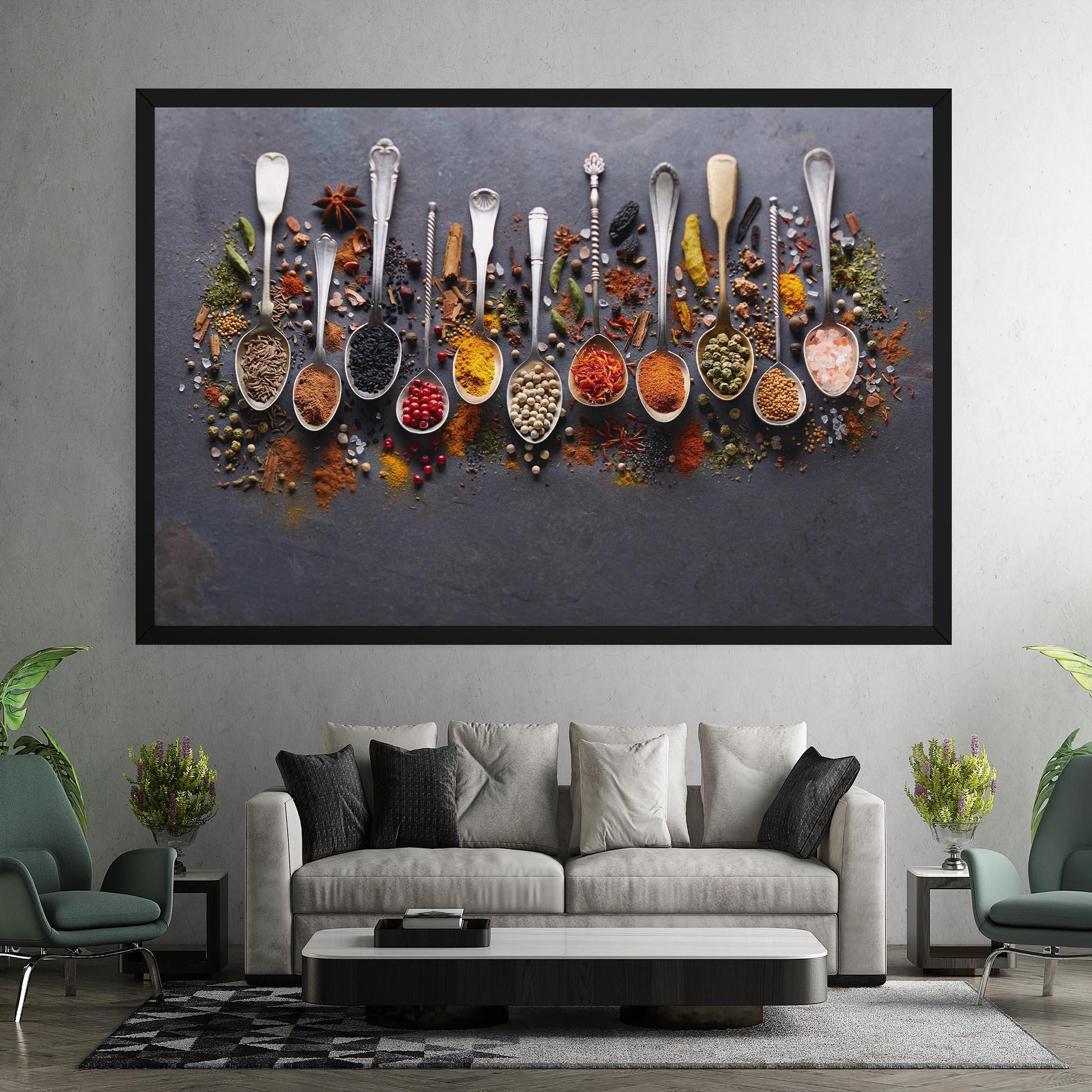 Картина на платно Spices Black Board mockup 7