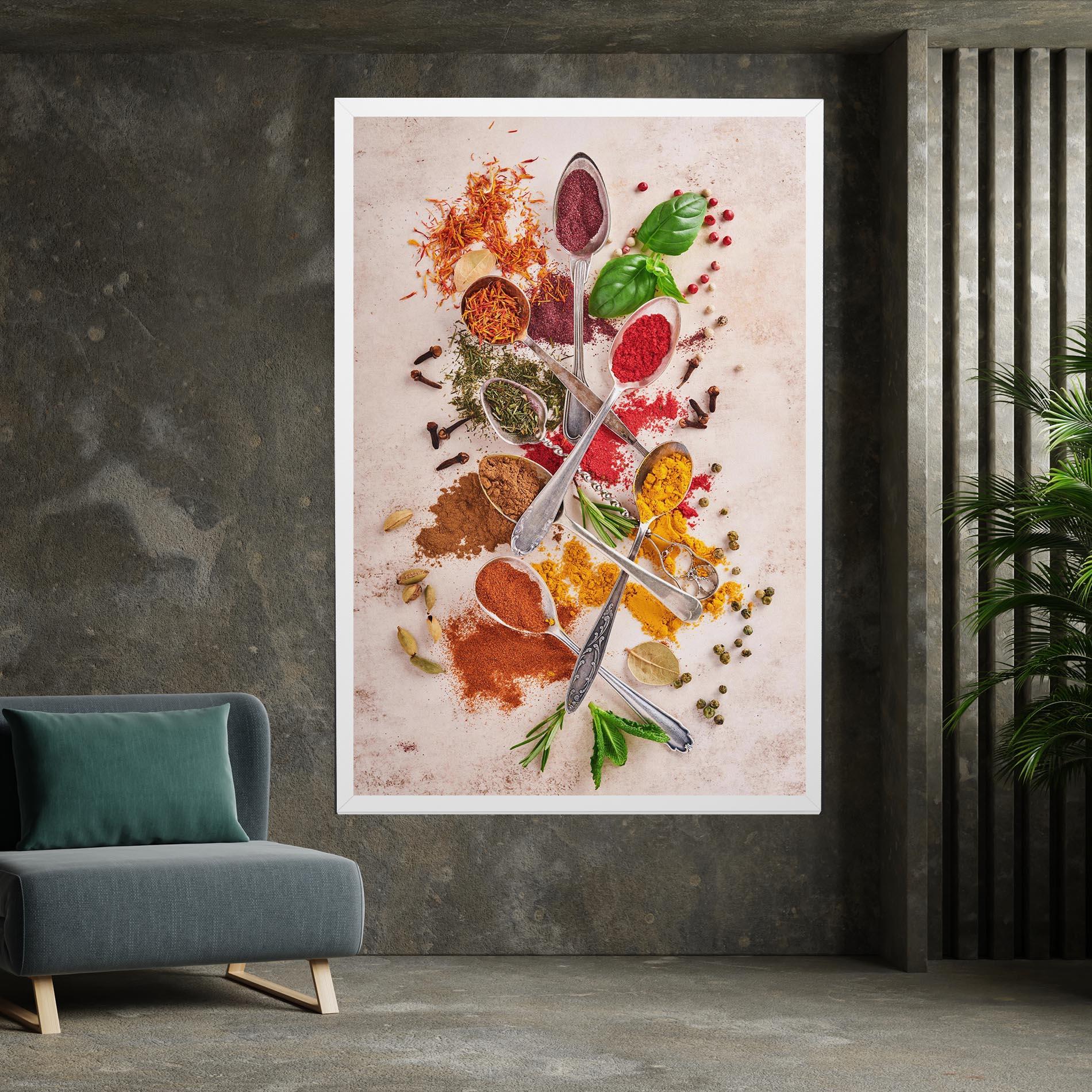 Картина на платно Colorful Spices Cooking mockup 7