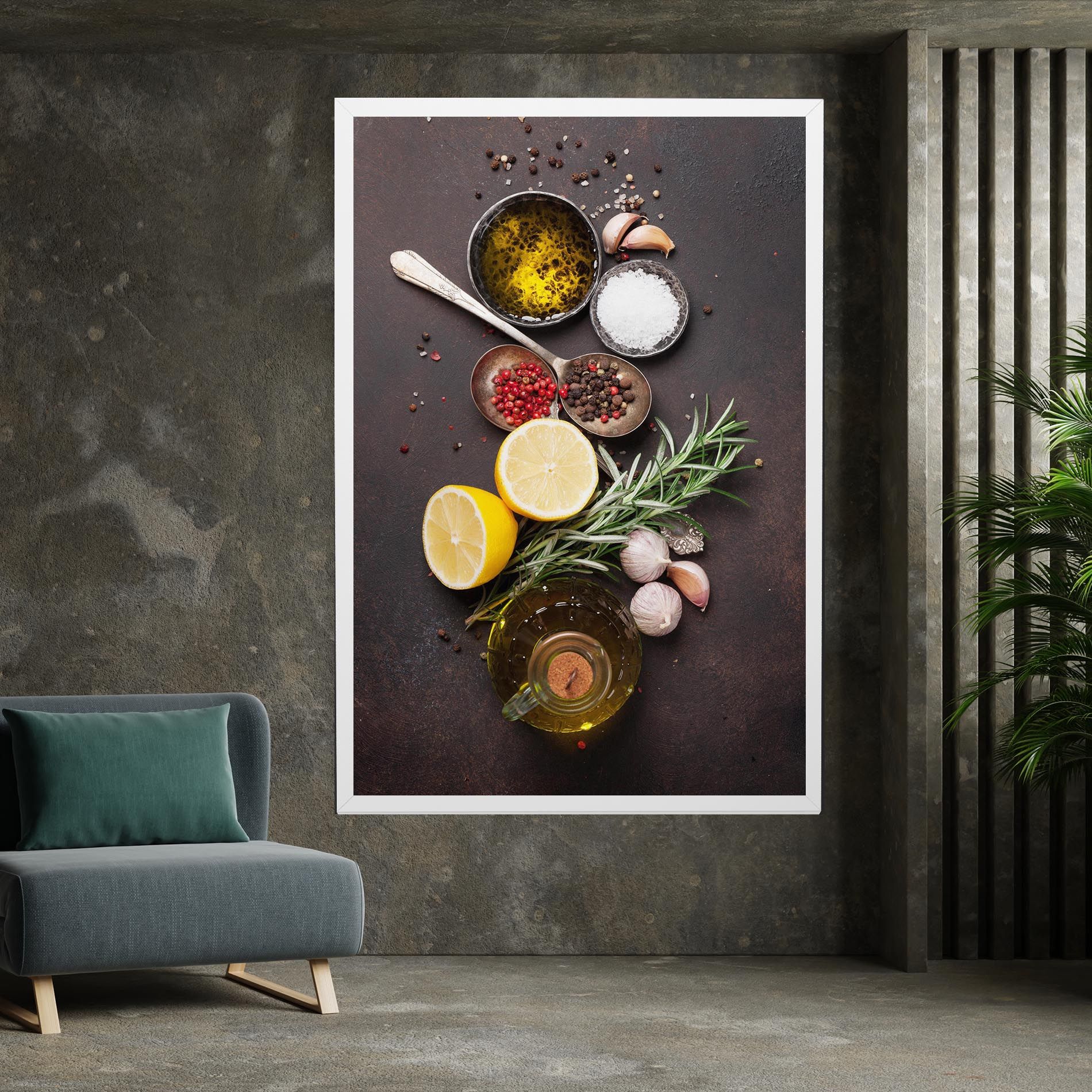Spices On Stone Table mockup 7