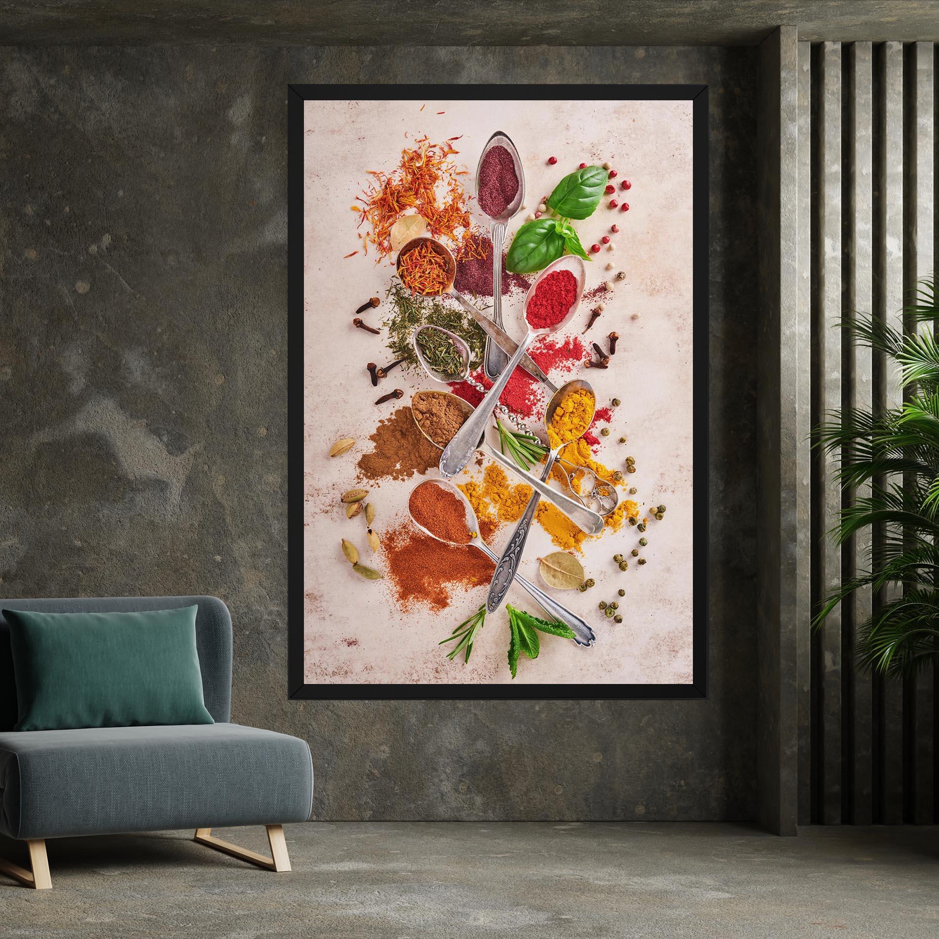 Картина на платно Colorful Spices Cooking mockup 7