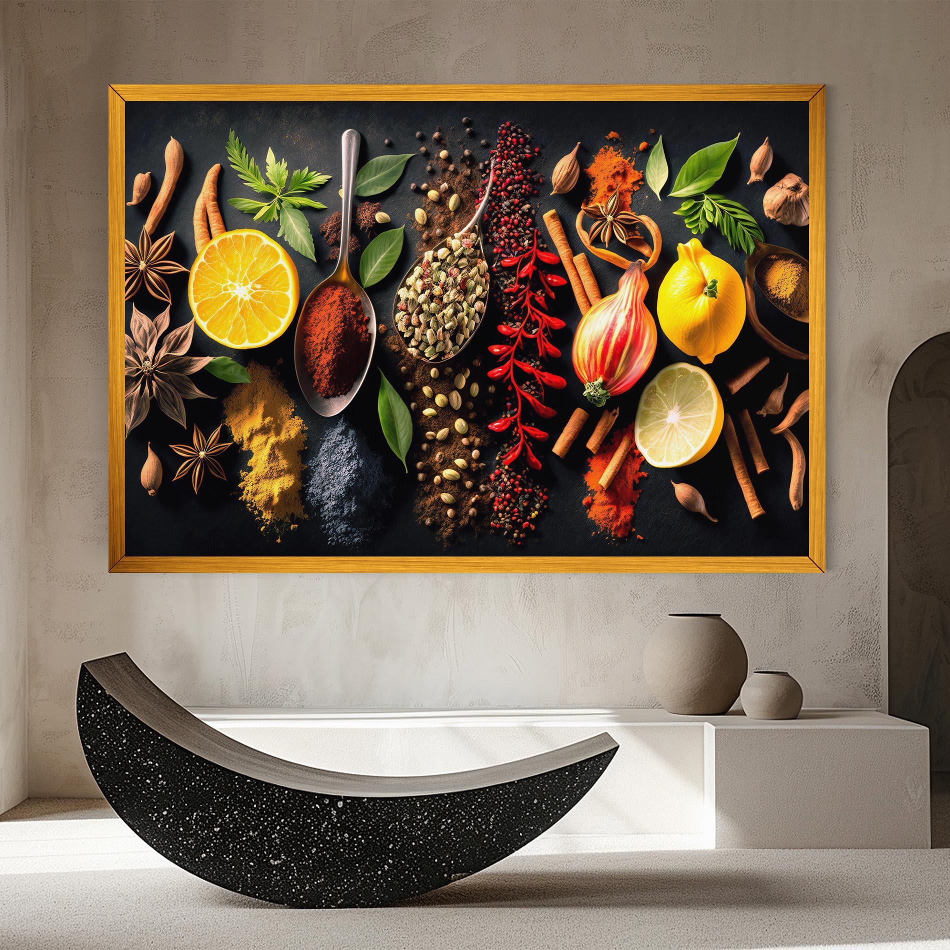 Картина на платно Closeup Pices mockup 8