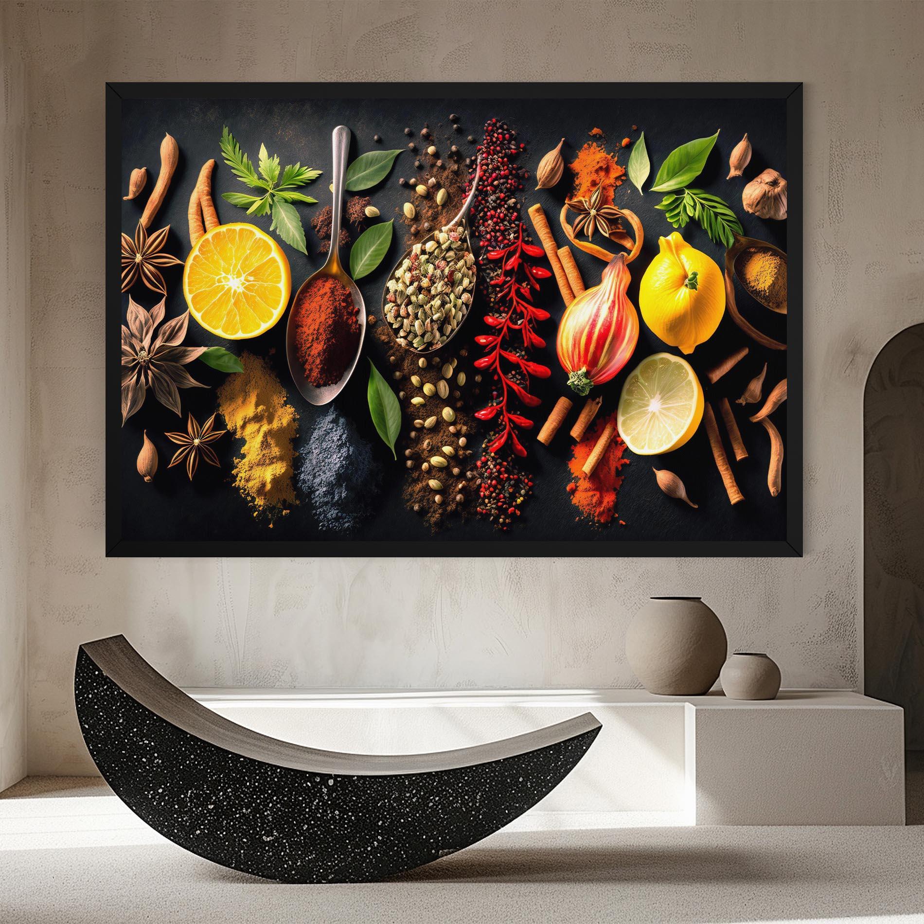 Картина на платно Closeup Pices mockup 8