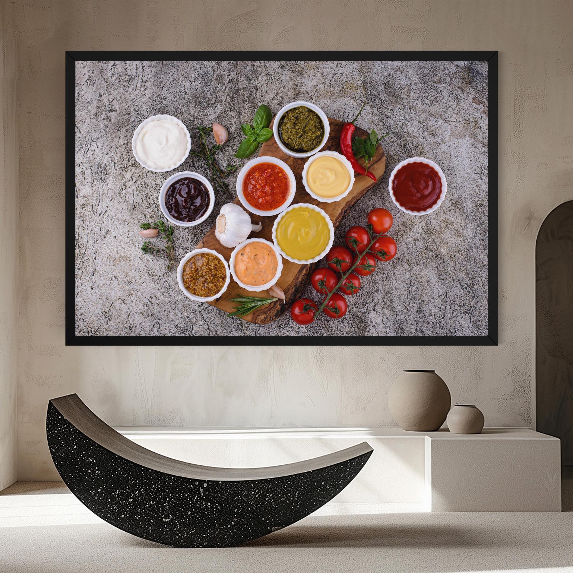 Картина на платно Different Sauces mockup 8