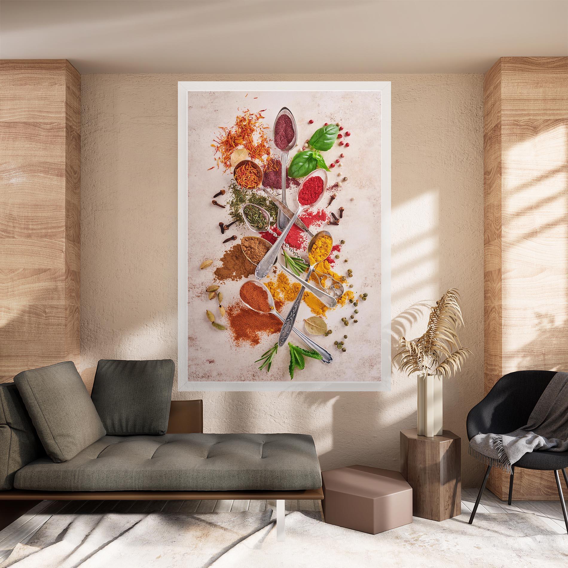 Картина на платно Colorful Spices Cooking mockup 8