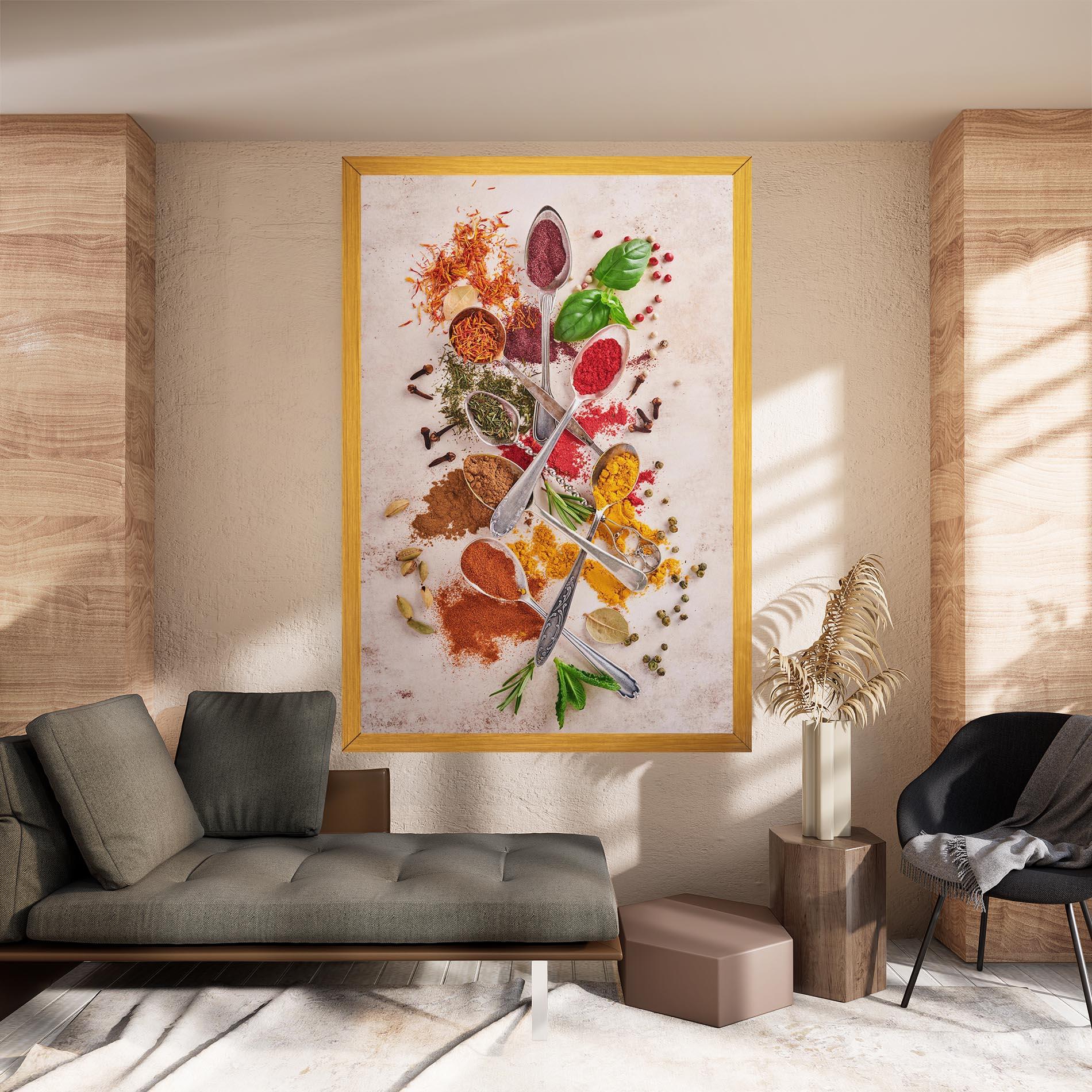 Картина на платно Colorful Spices Cooking mockup 8