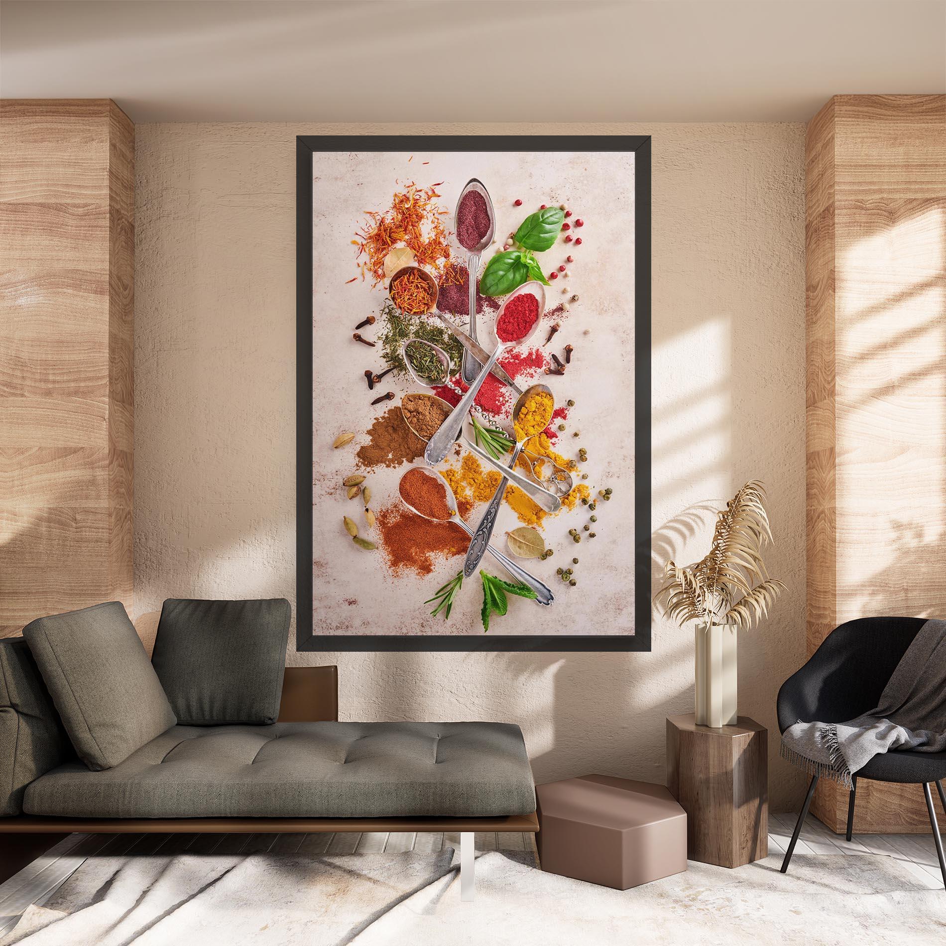 Картина на платно Colorful Spices Cooking mockup 8