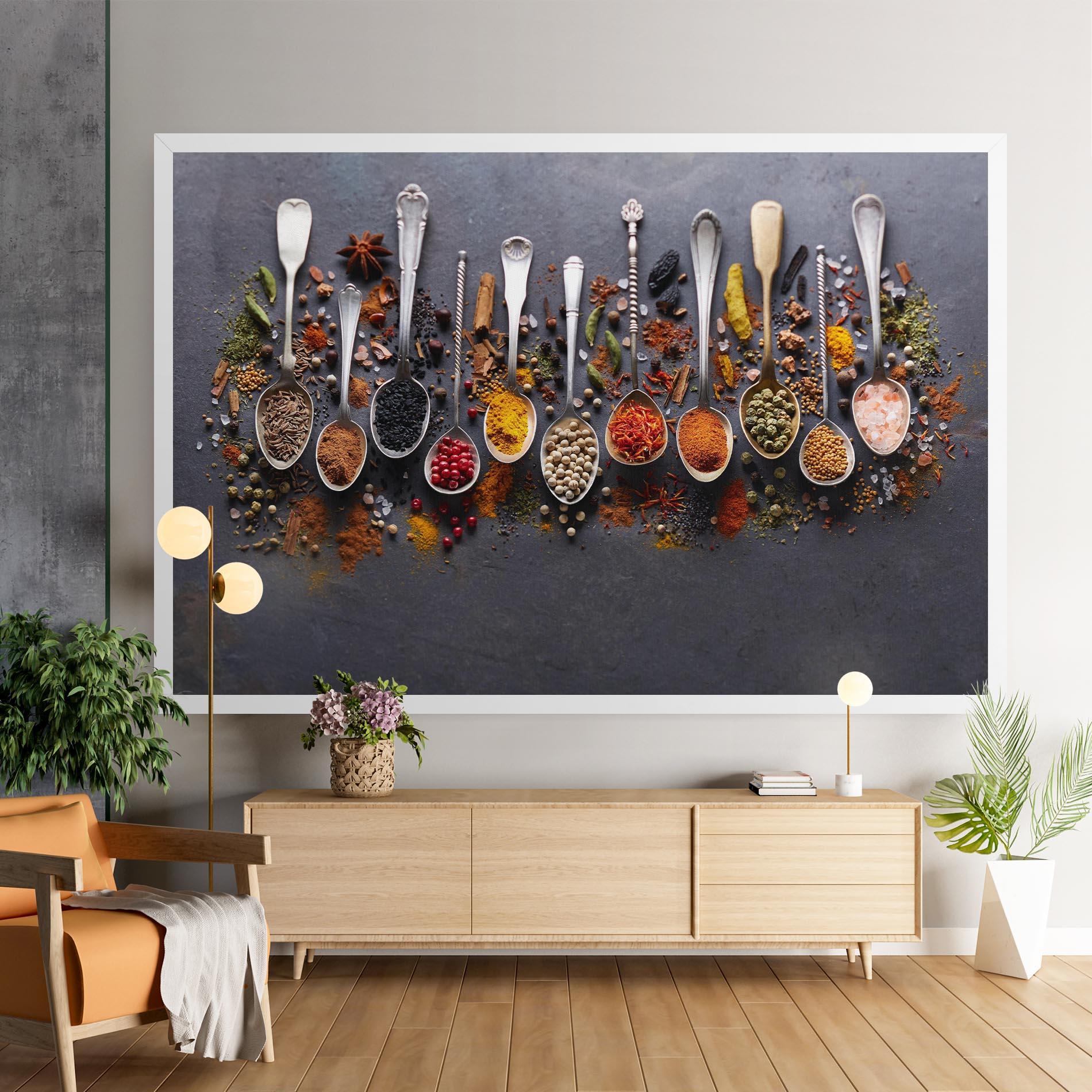 Картина на платно Spices Black Board mockup 9
