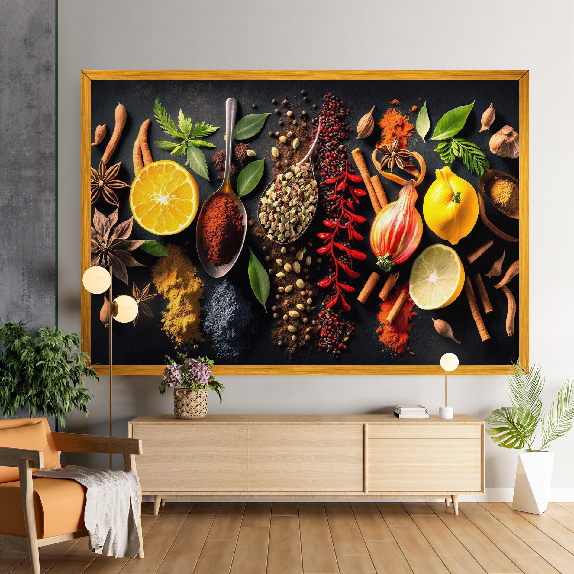 Картина на платно Closeup Pices mockup 9