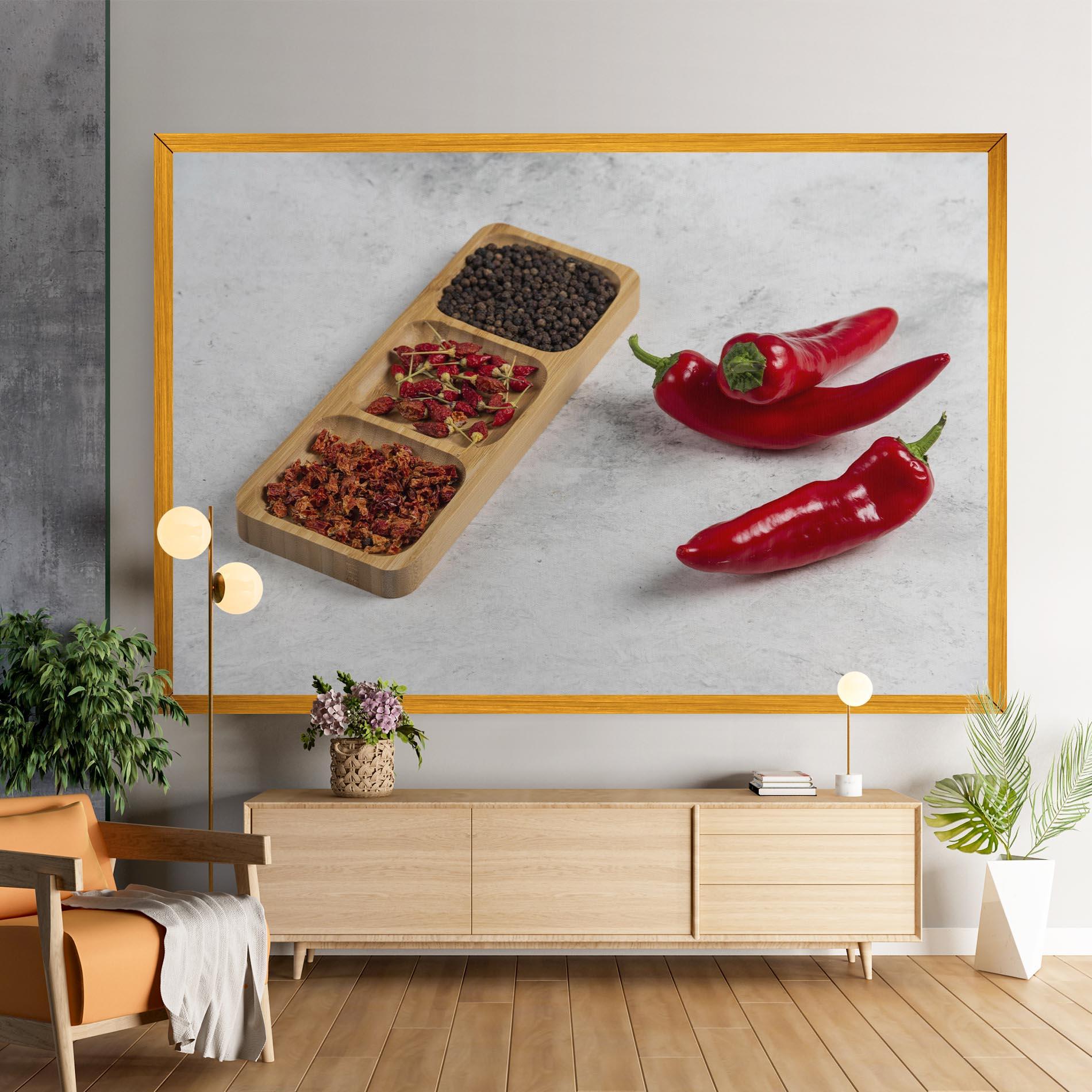 Картина на платно Hot Chili Spices mockup 9