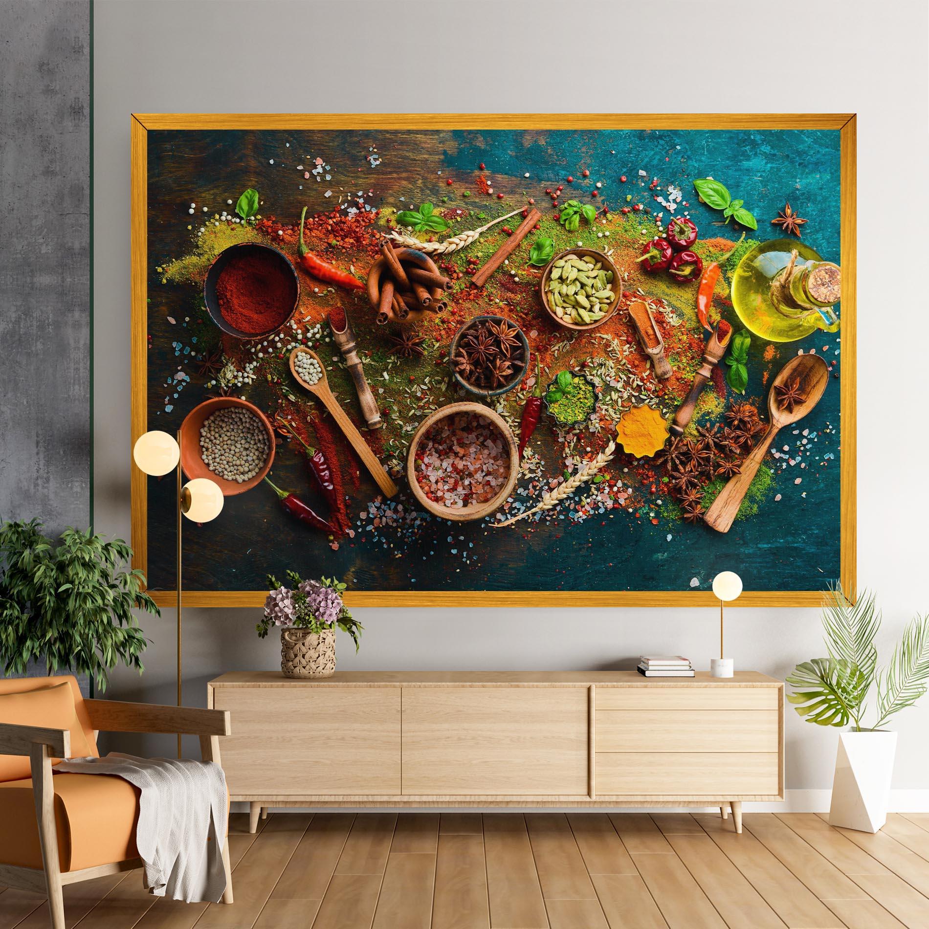 Картина на платно Seasonings Mix mockup 9