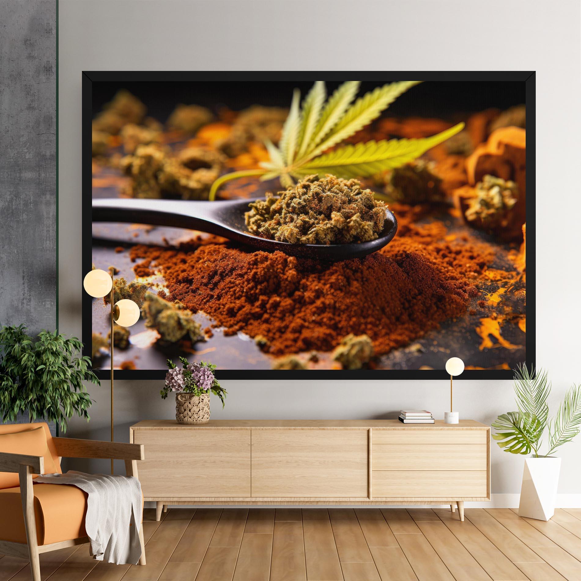 Картина на платно Cannabis Seasoning mockup 9