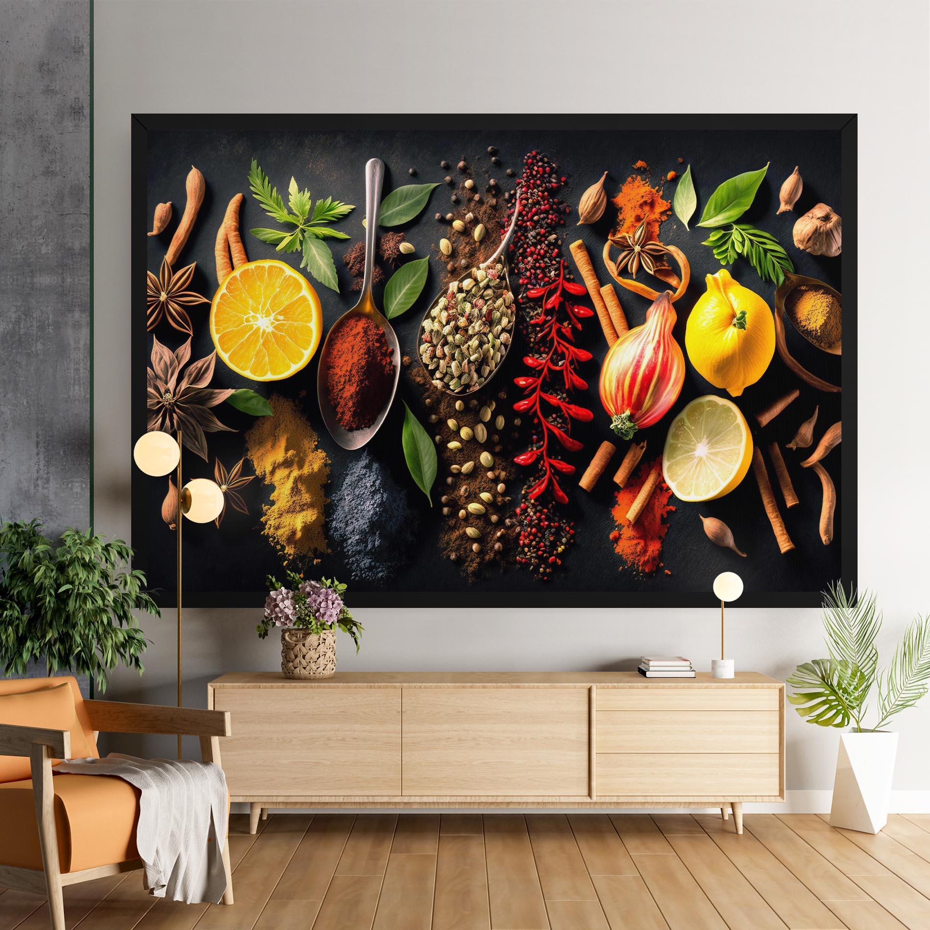 Картина на платно Closeup Pices mockup 9