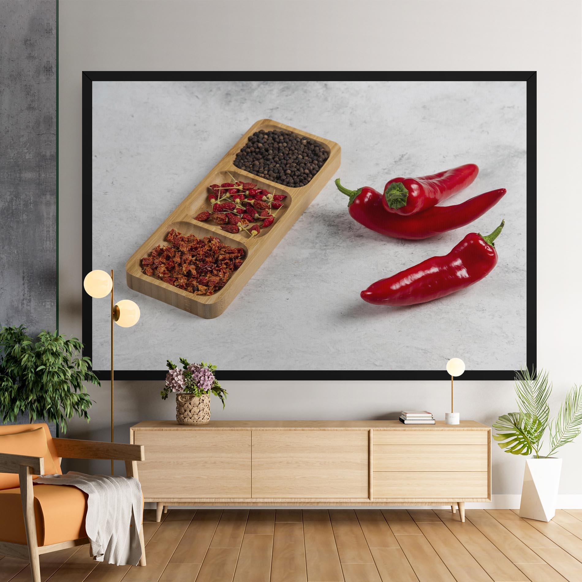 Картина на платно Hot Chili Spices mockup 9