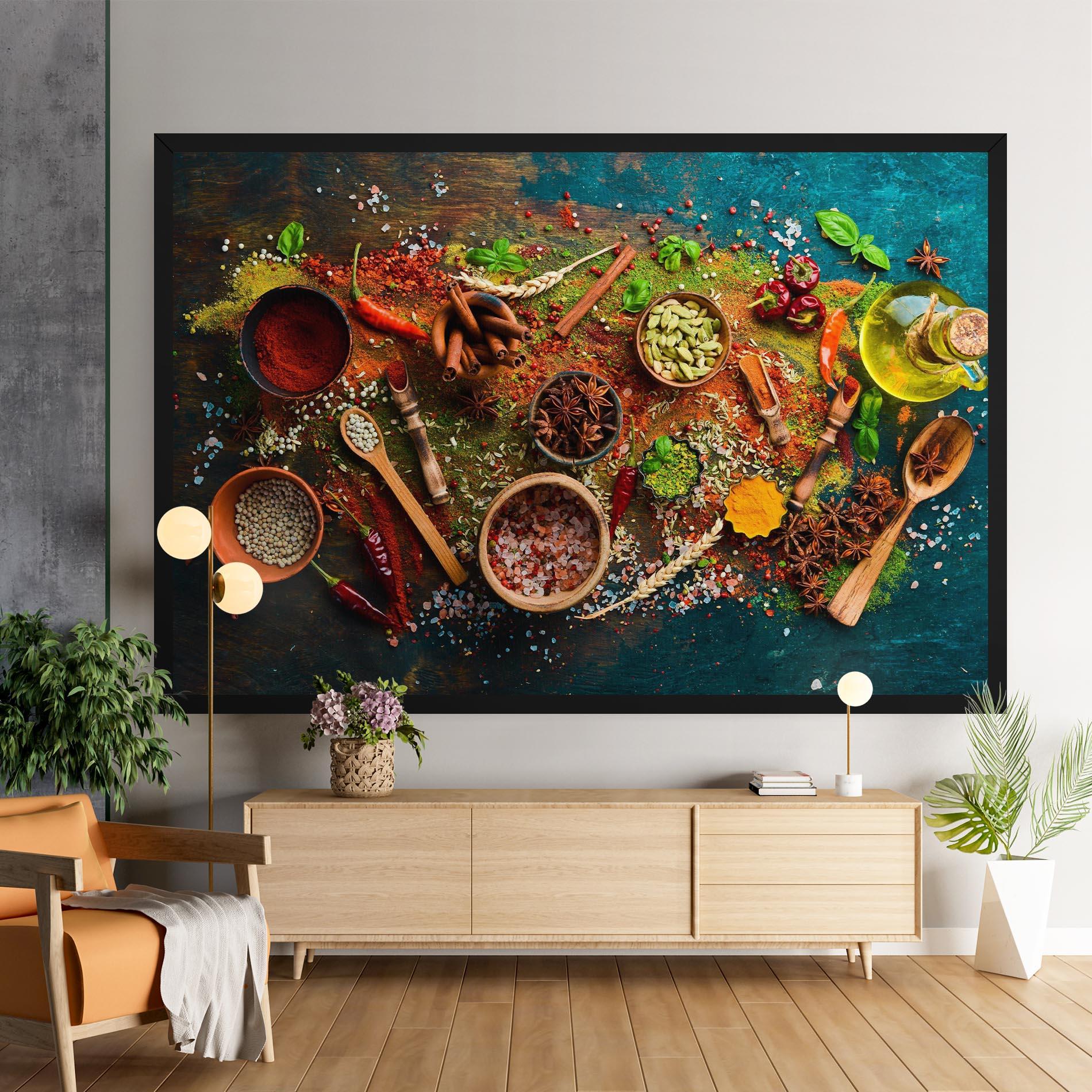 Картина на платно Seasonings Mix mockup 9