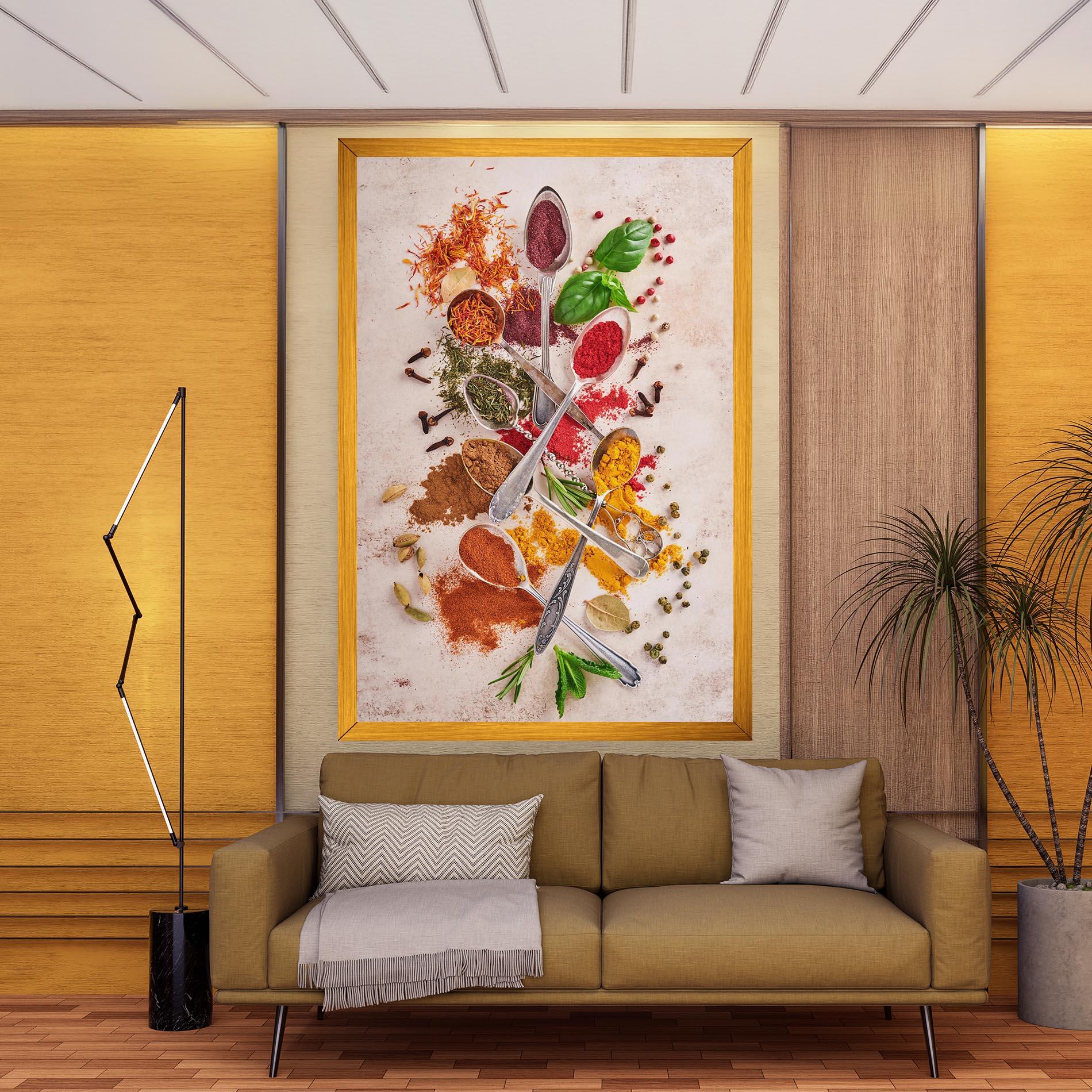 Картина на платно Colorful Spices Cooking mockup 9