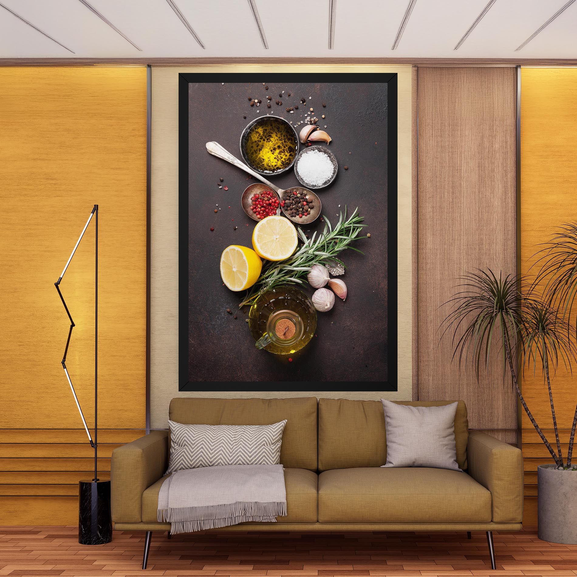 Spices On Stone Table mockup 9