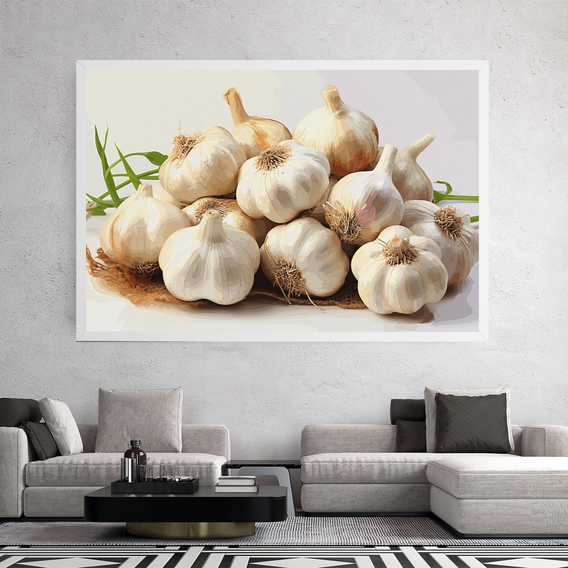 Картина на платно Garlic Art mockup 2