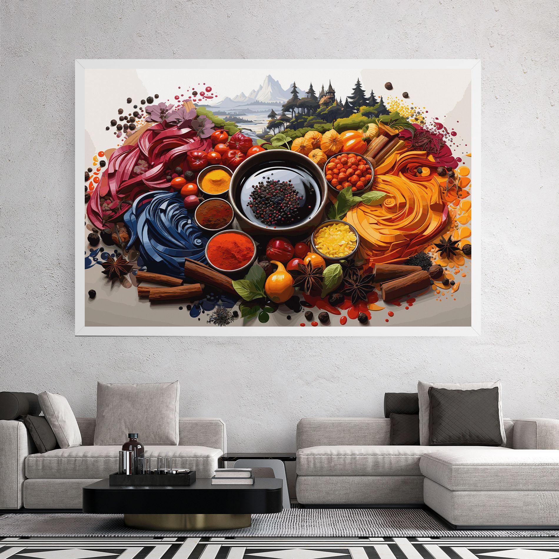 Картина на платно Spices Village mockup 2