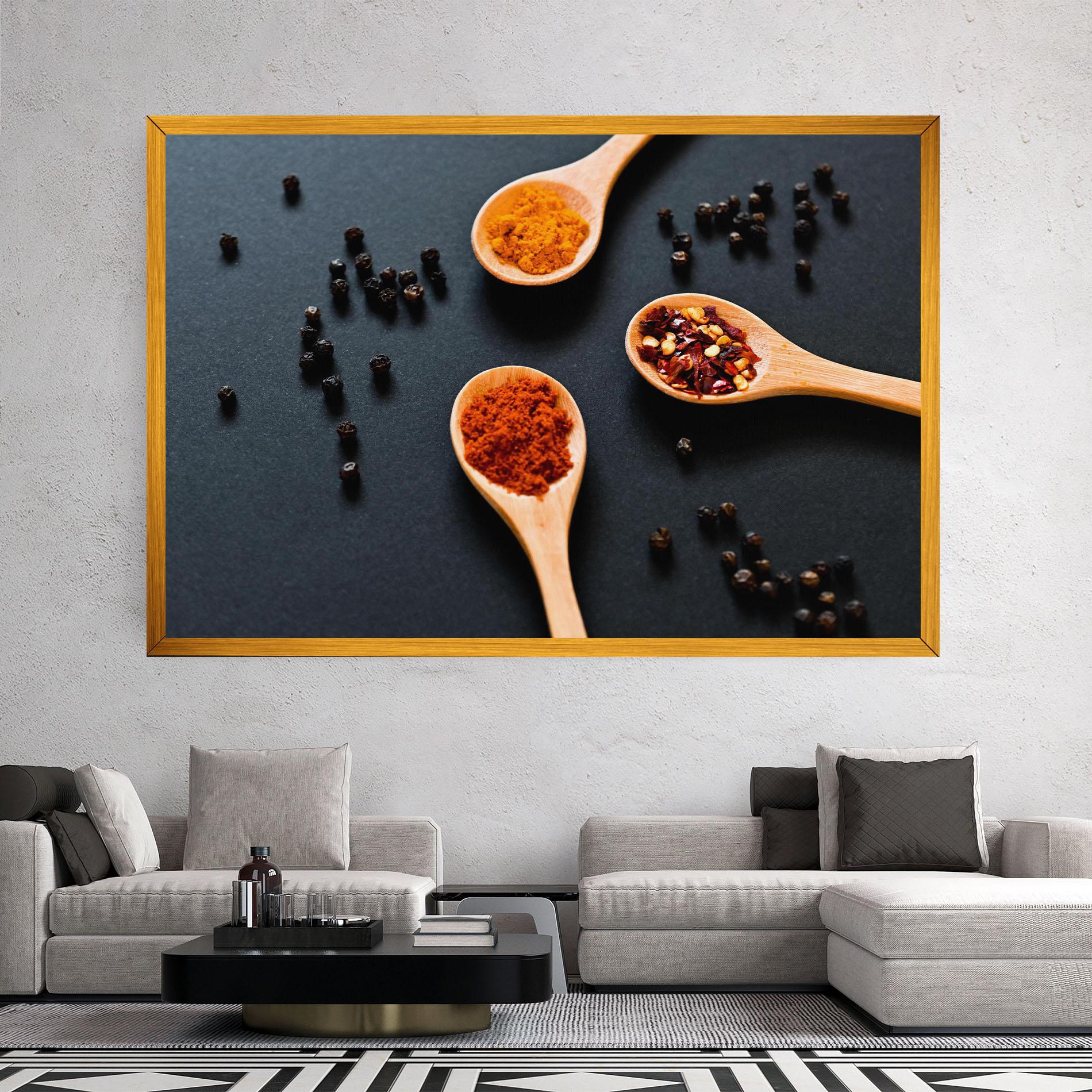 Картина на платно 3 Seasonings Spoons mockup 2