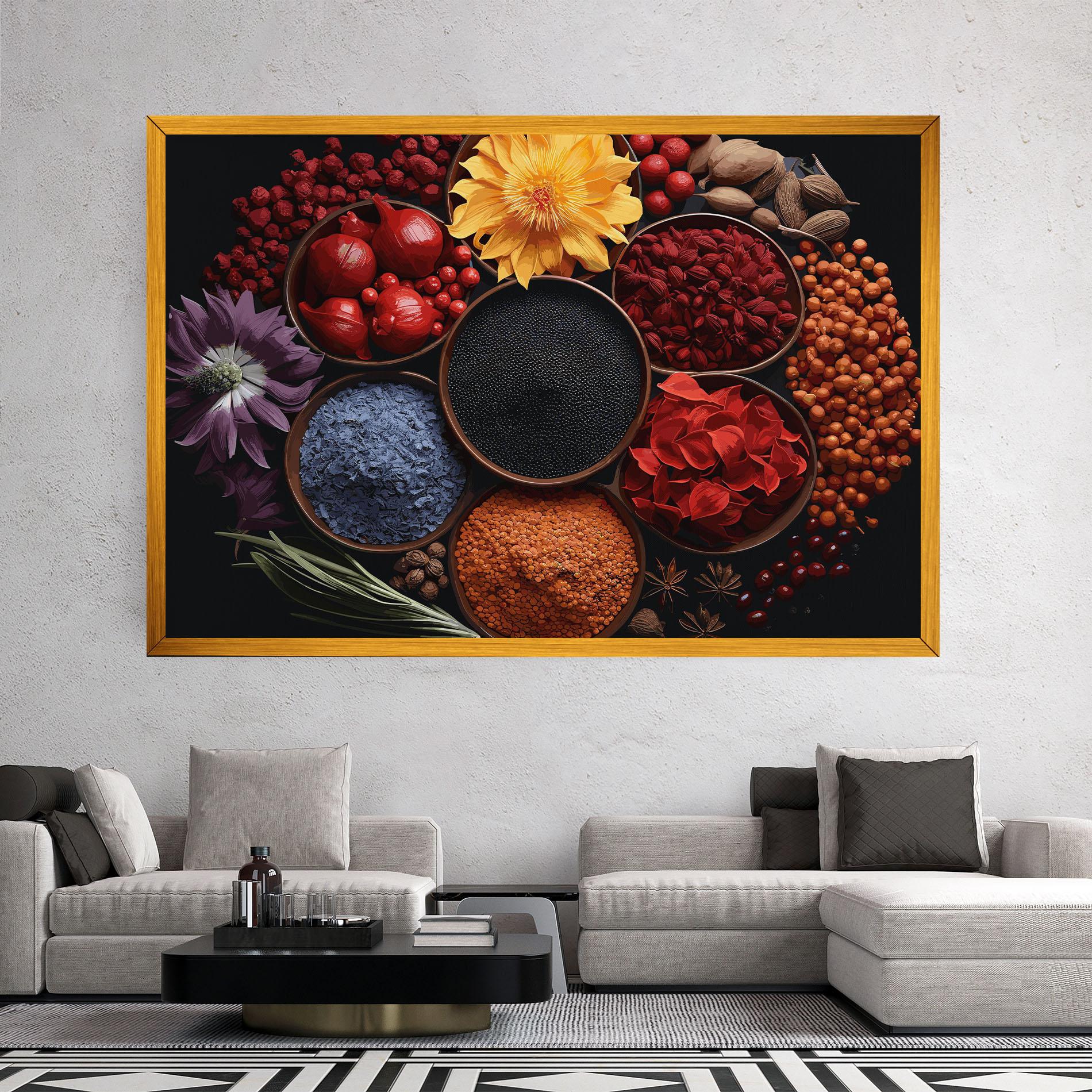 Картина на платно Autumn Color Spices mockup 2