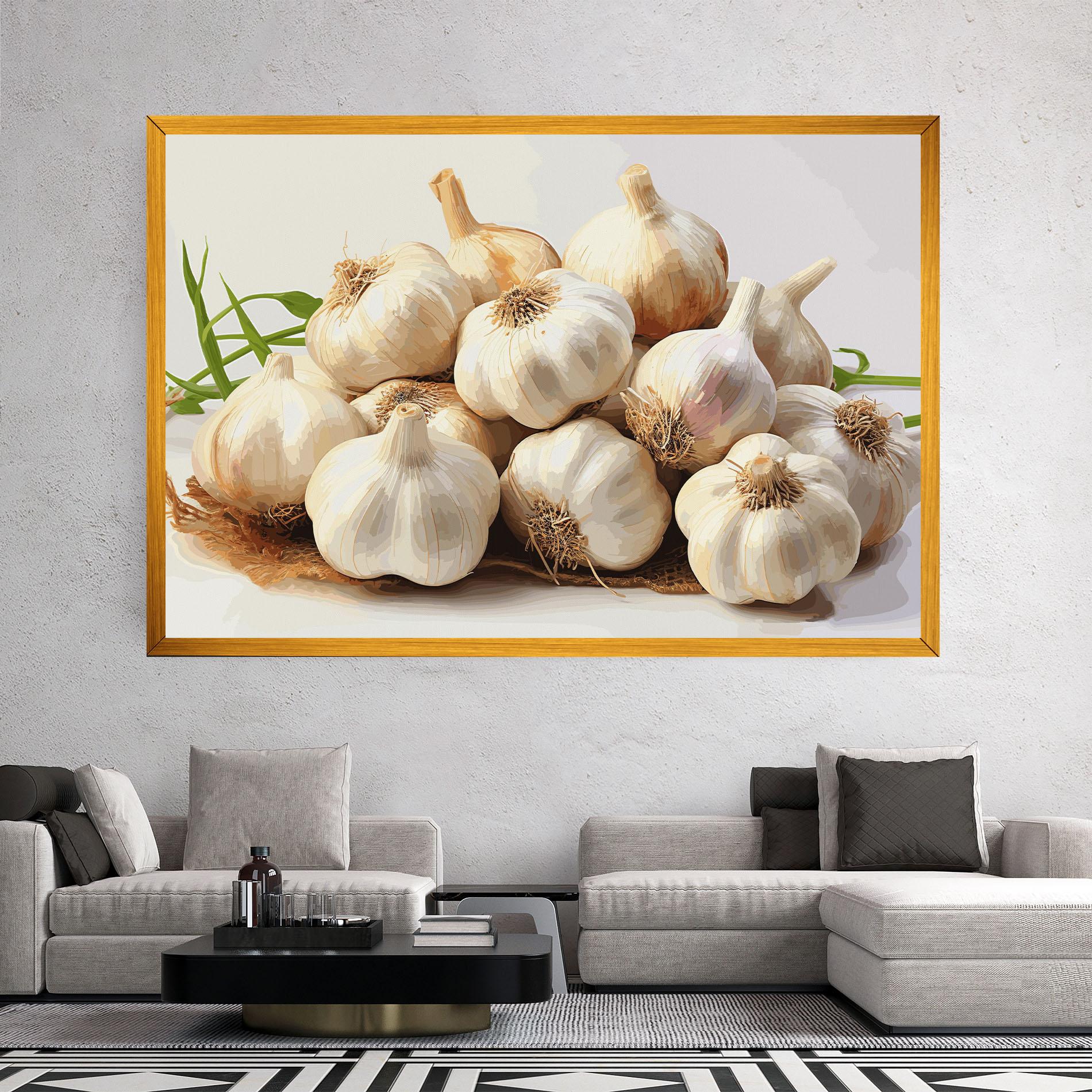 Картина на платно Garlic Art mockup 2